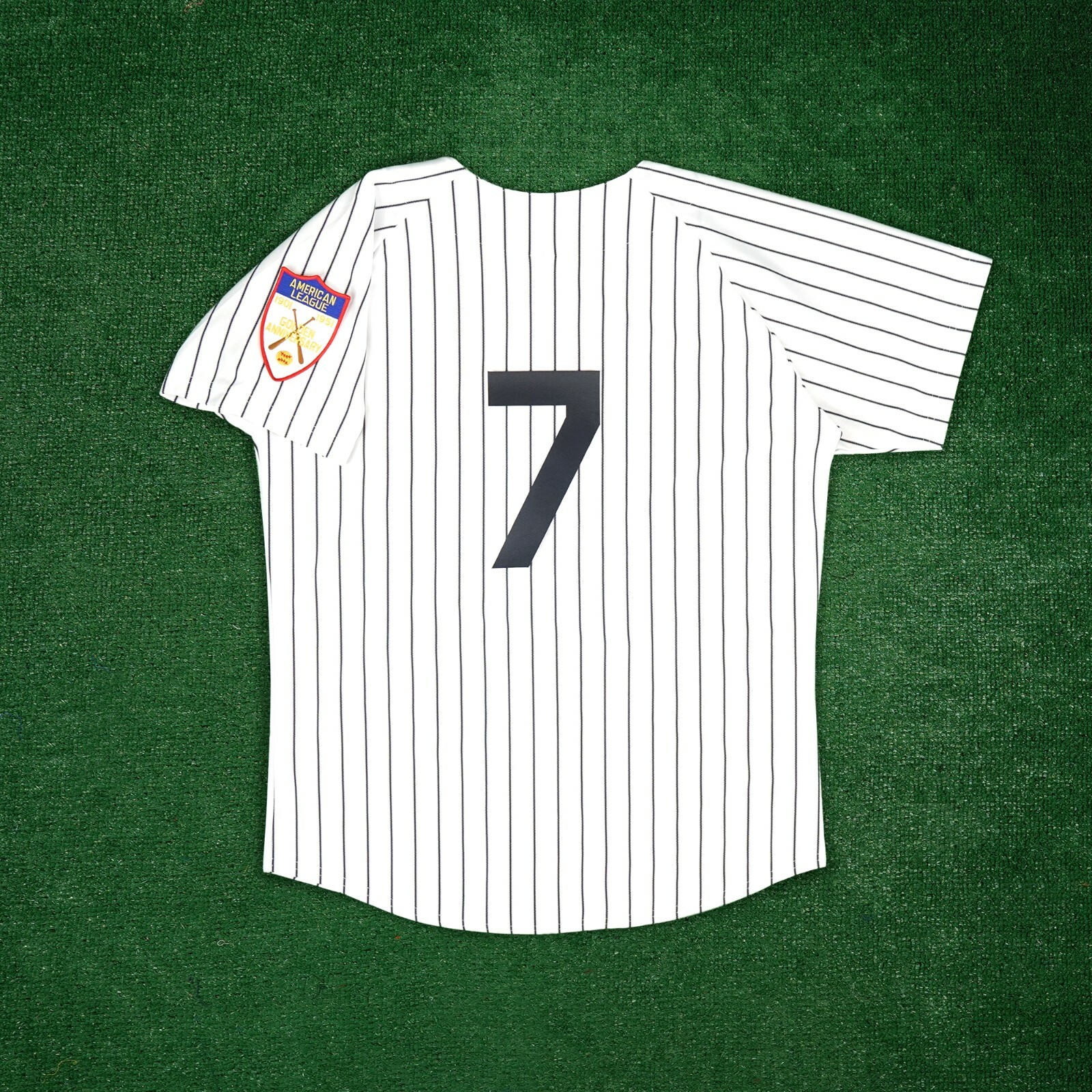 Mickey Mantle 1951 New York Yankees Cooperstown Men’s Home White AL 50th Jersey