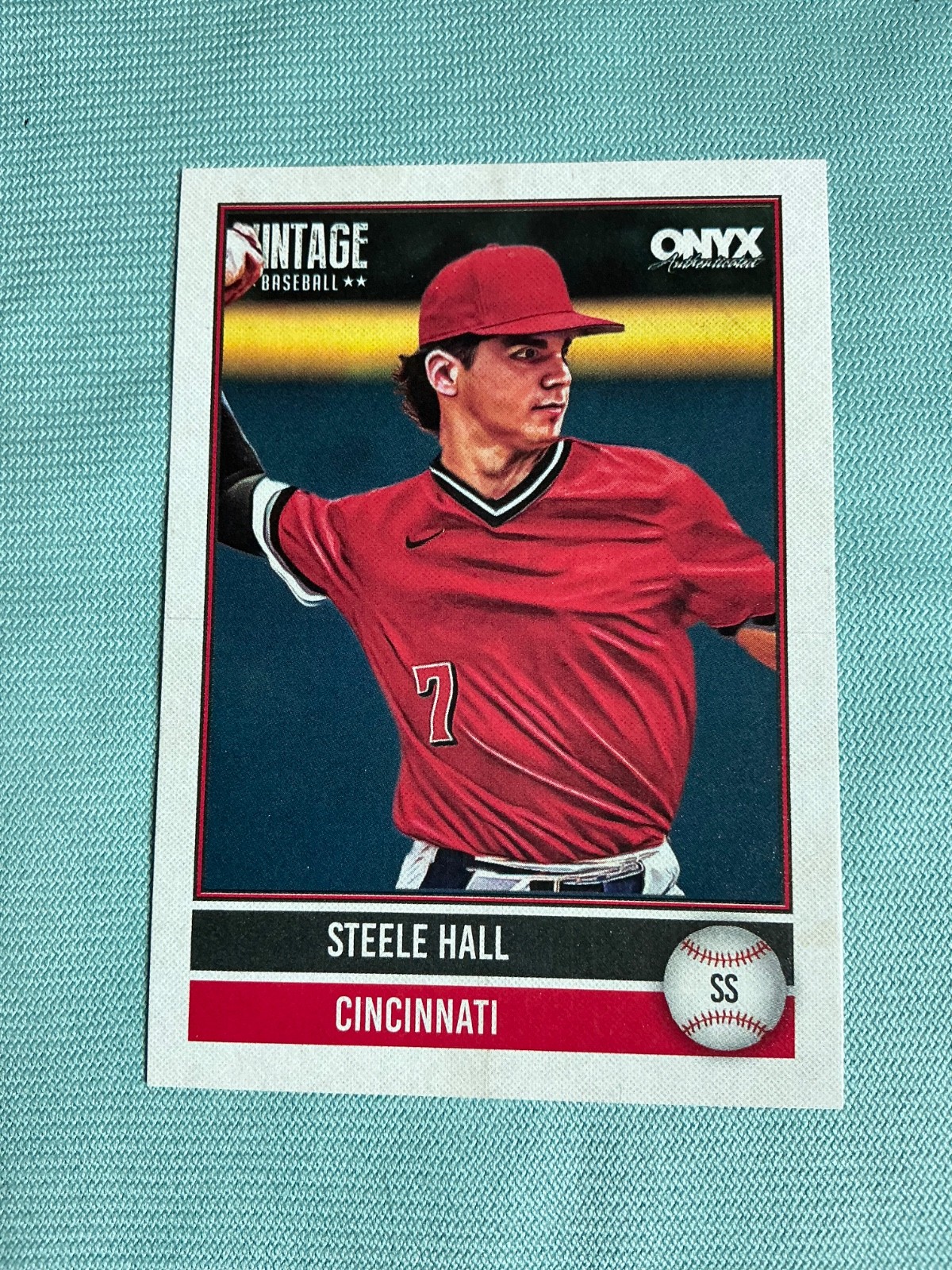 2026 Onyx Baseball Steele Hall Base Card Cincinnati Reds