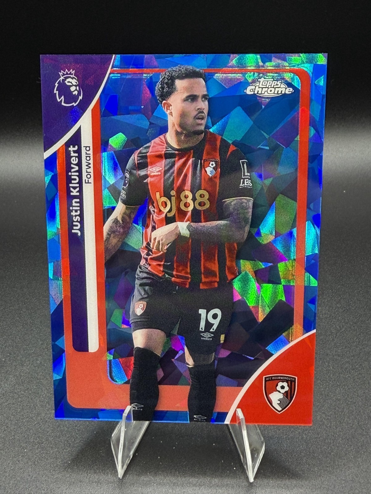 2025-26 Topps Chrome Sapphire Premier League #1 Justin Kluivert NM+