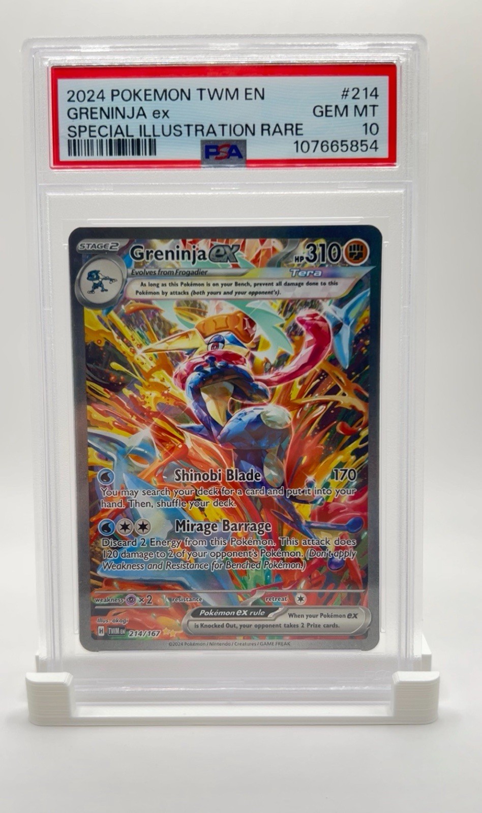 Graded Card Stand Holder Display for PSA Slabs – 5 Pack