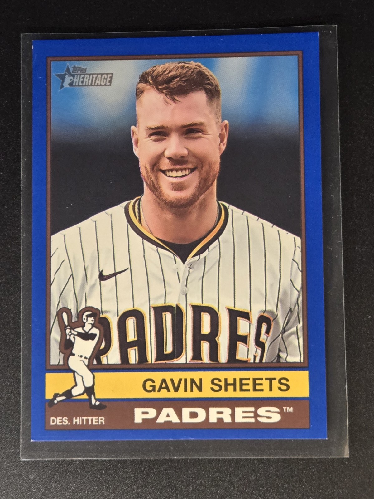2025 Topps Heritage High Number Baseball Gavin Sheets #711 SP Dark Blue Border