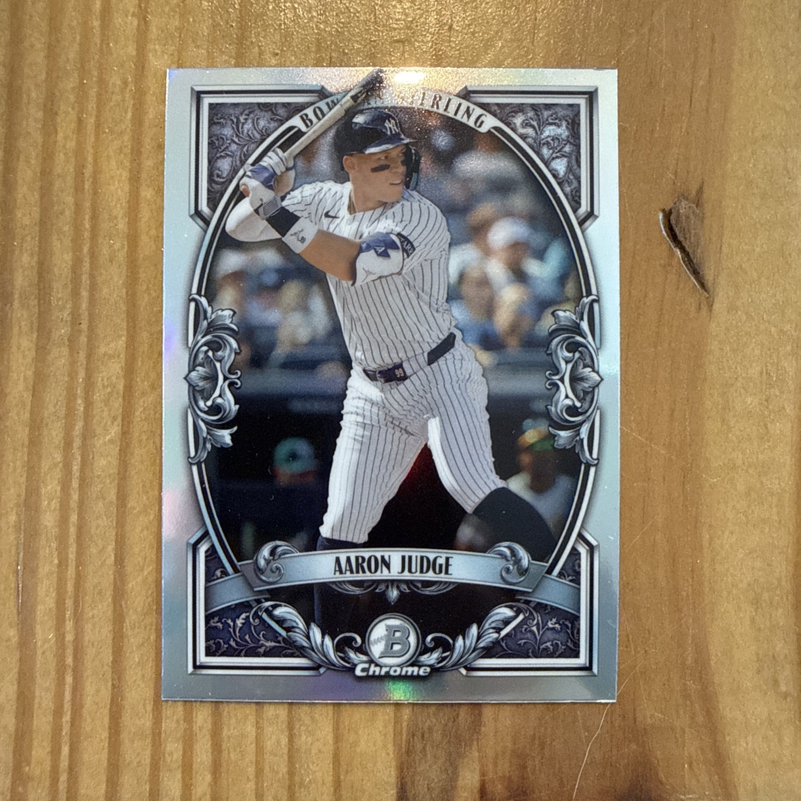 2026 Bowman – Aaron Judge Sterling Chrome Refractor Insert Card #BST-4 Yankees