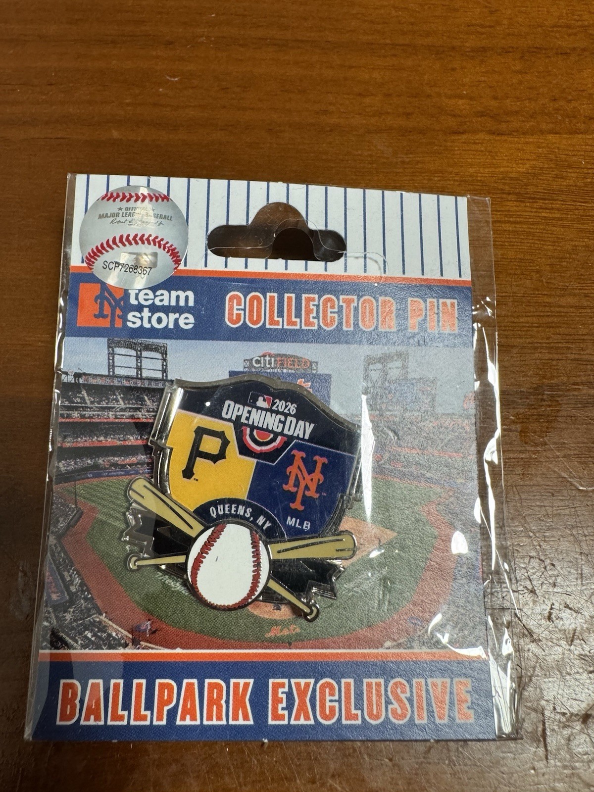 2026 Dueling New York Mets Pirates OPENING DAY PIN MLB NYM Baseball