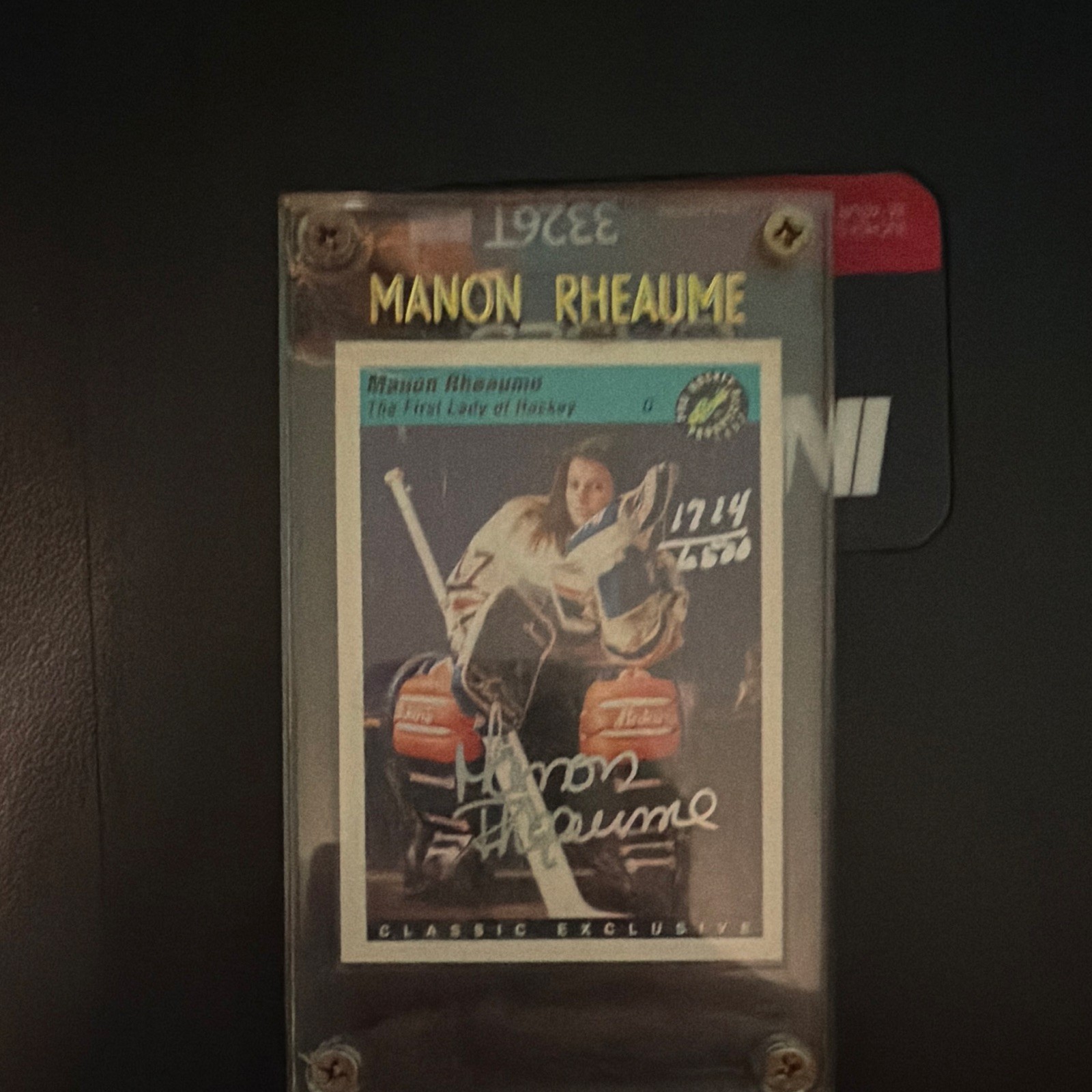 Classic 1993 Games Manon Rheaume #6 Hard Signed Auto PSA 33261 /2500