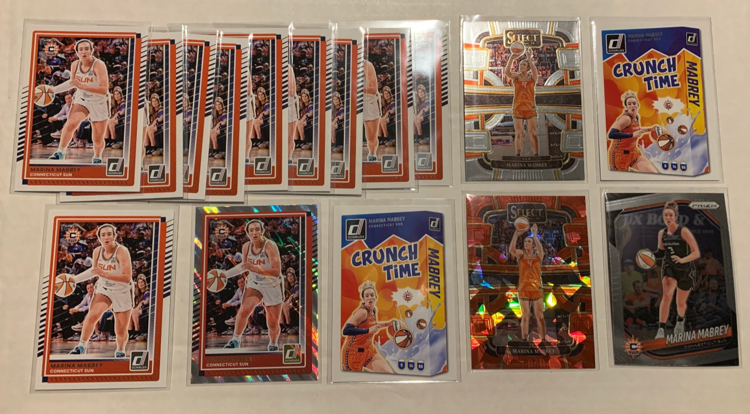 MARINA MABREY 2024-25 SELECT DONRUSS PRIZM 16 CARD LOT TORONTO TEMPO WNBA
