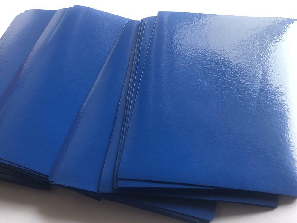 Lenayuyu 300pcs StripodBlue Protector Standard MTG Card Sleeves 66x91mm Glossy