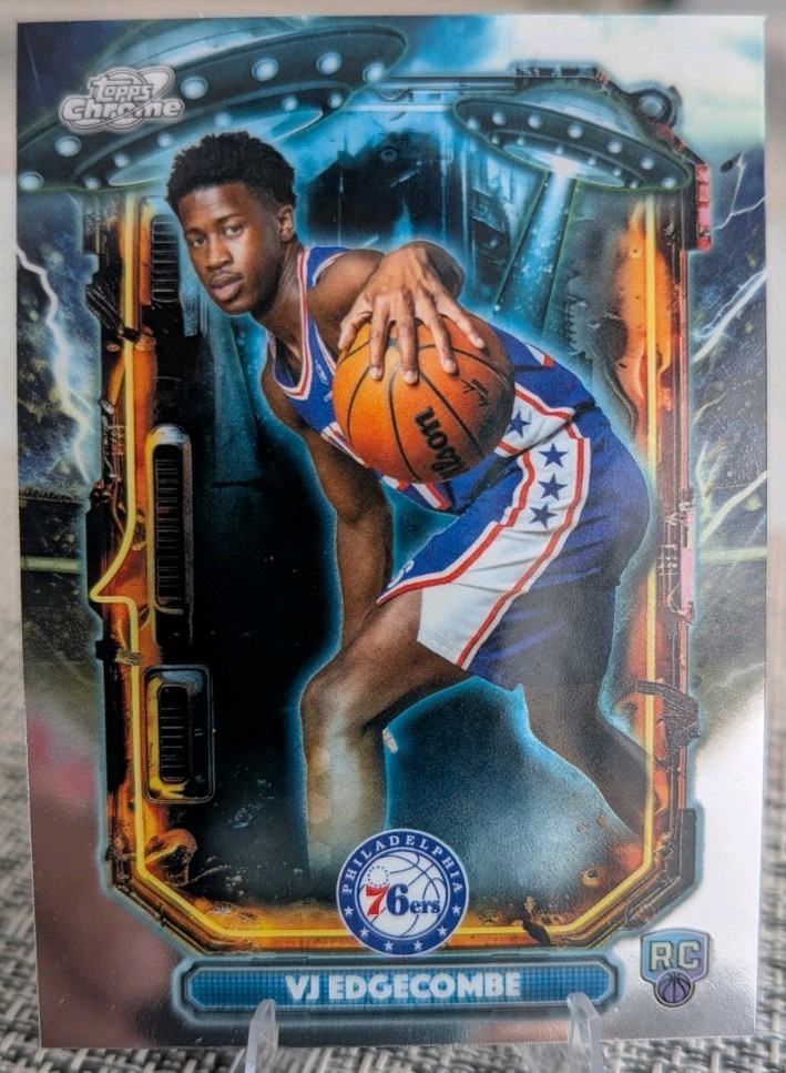 VJ Edgecombe Extraterrestrial Talent RC 2025-26 Topps Cosmic Chrome ET-15 76ers