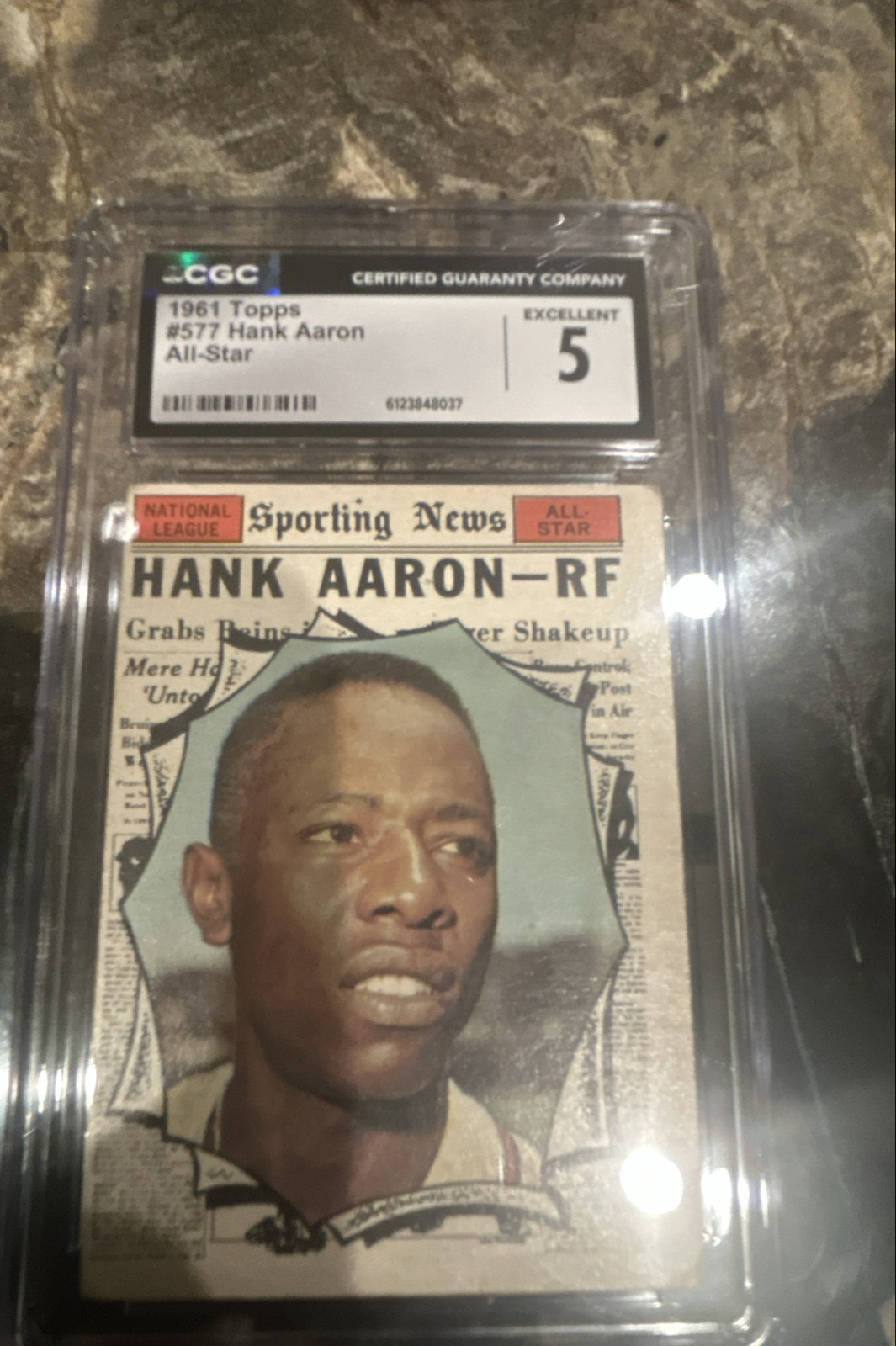 1961 Topps – High # All-Star Hank Aaron #577