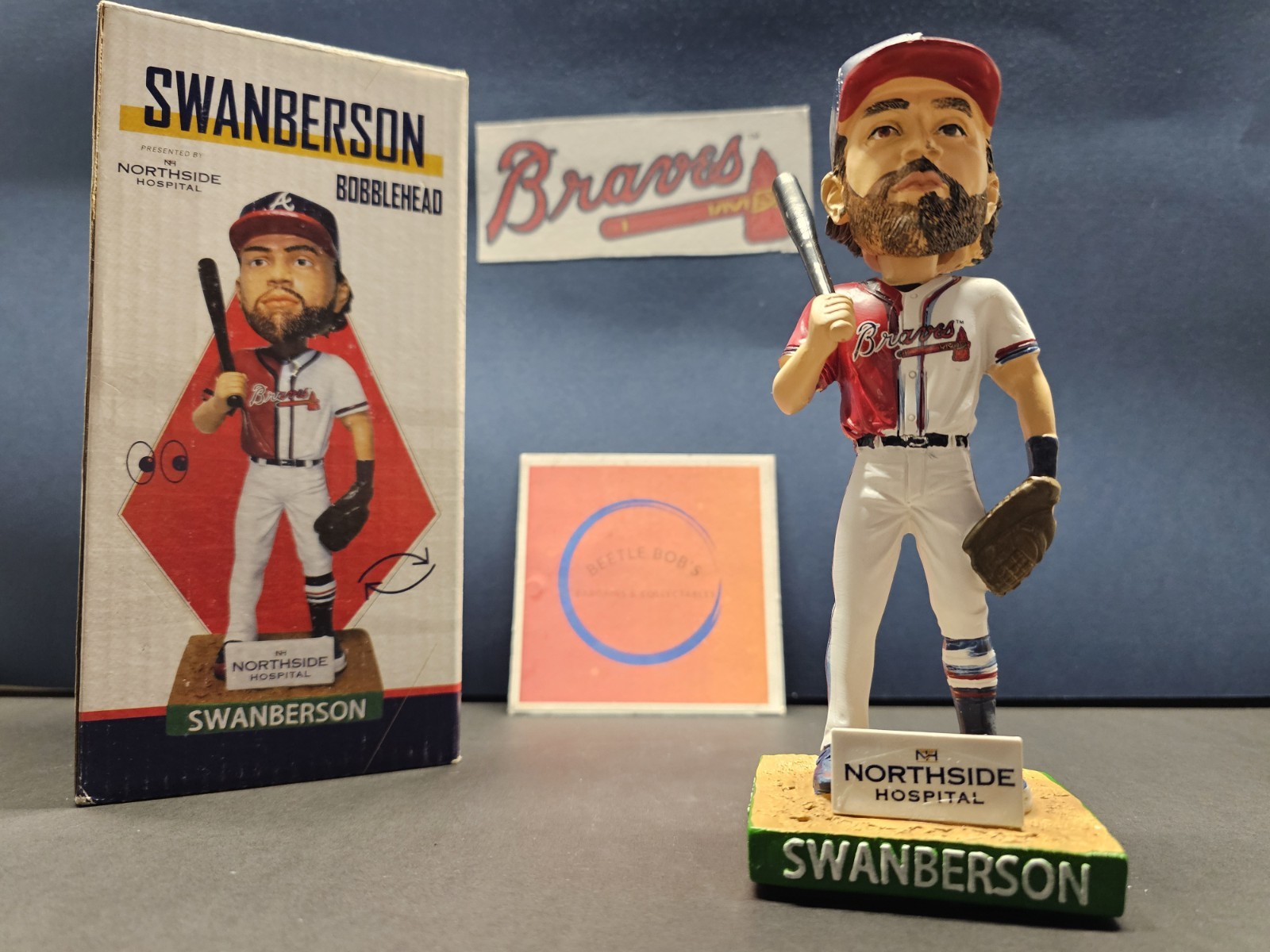 Dansby Swanson & Charlie Culberson Atlanta Braves MLB 2019 SGA Bobblehead NIB