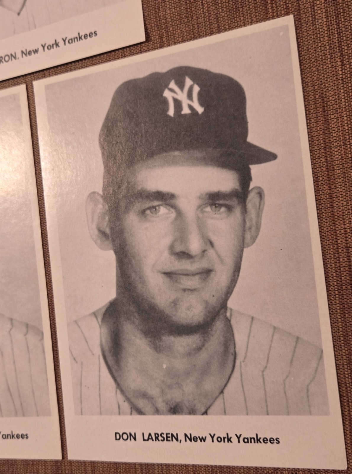 1958 Jay Publishing Yankees Bill Skowron Sturdivant Larsen 5×7 Baseball Photos