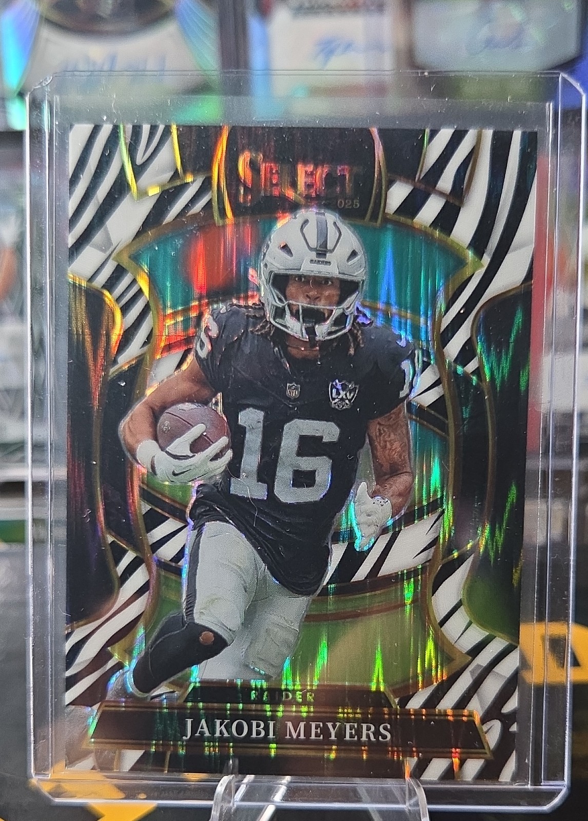 2025 Panini Select – Concourse Jakobi Meyers #5 Zebra Prizm