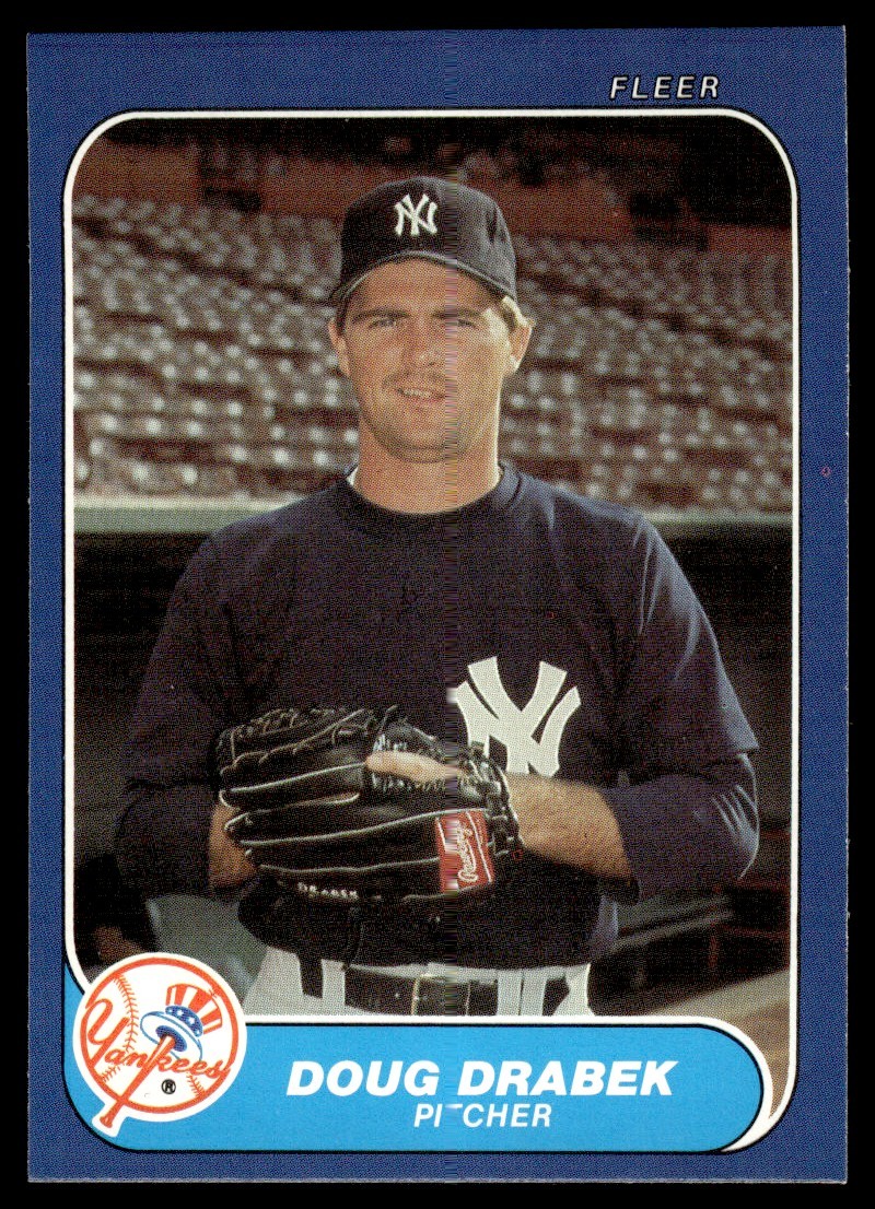 1986 Fleer Update Doug Drabek Rookie #U-36