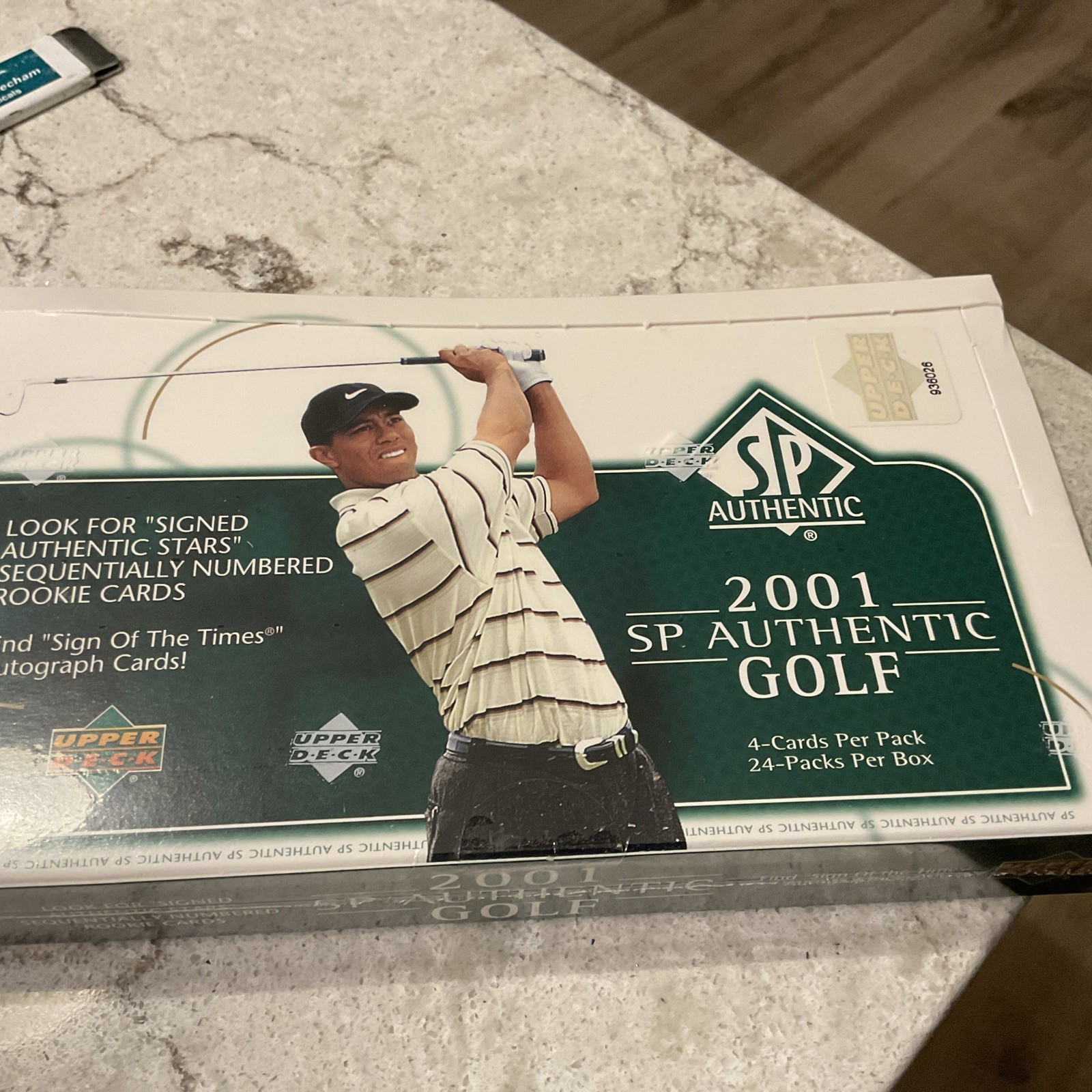2001 Upper Deck SP AUTHENTIC Golf Sealed Pack from Fresh Sealed Box