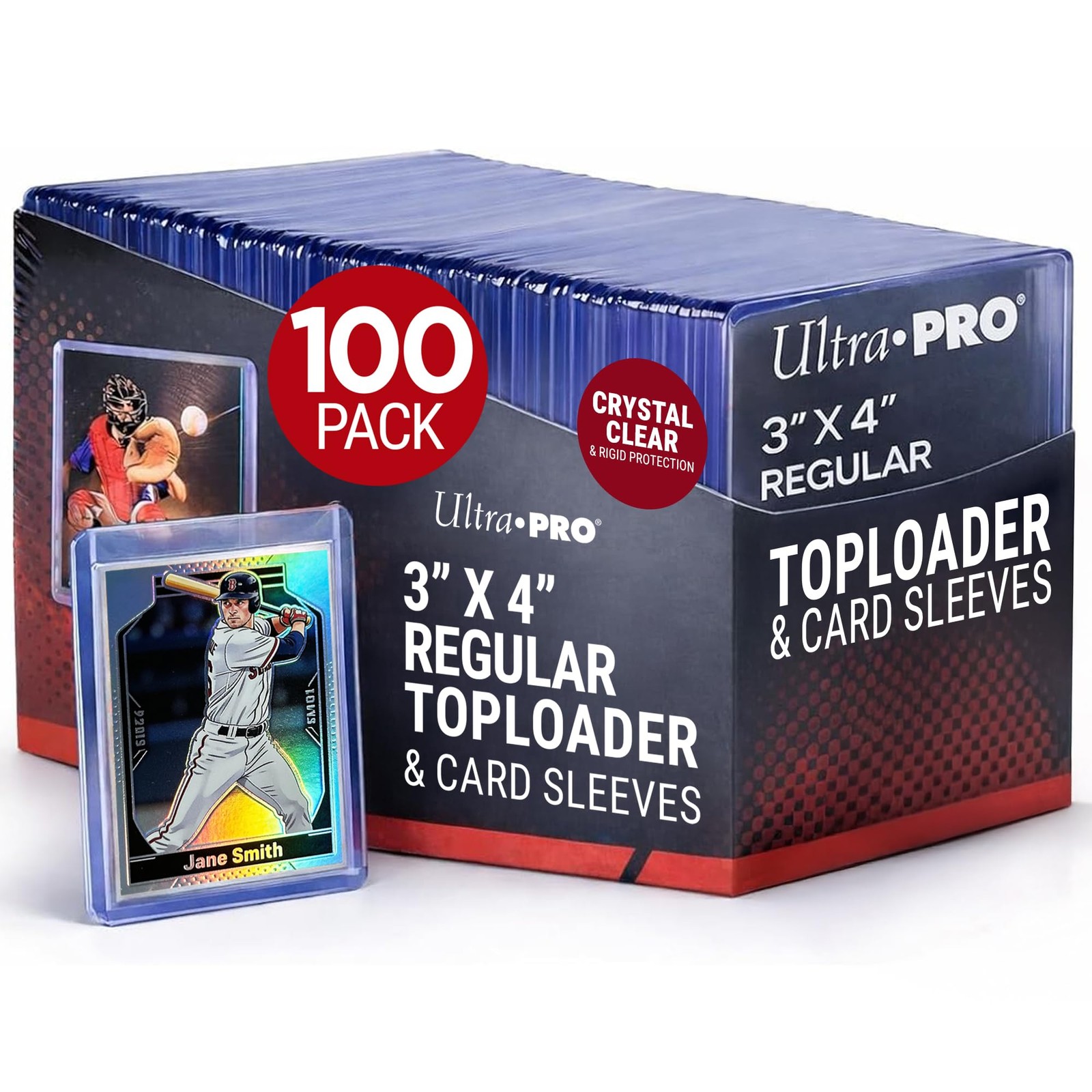 Ultra PRO 3 x 4 Clear Regular TopLoaders For Cards With Card Sleeves Bundle