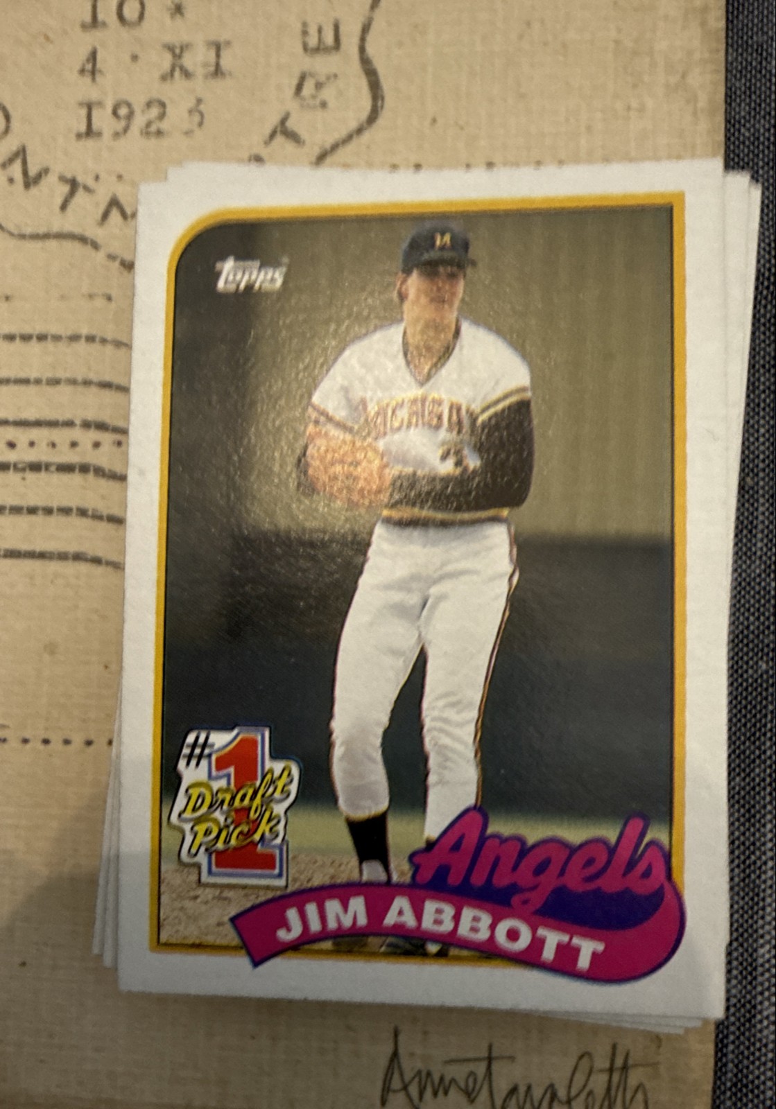 1989 Topps – Jim Abbott #573 (RC)