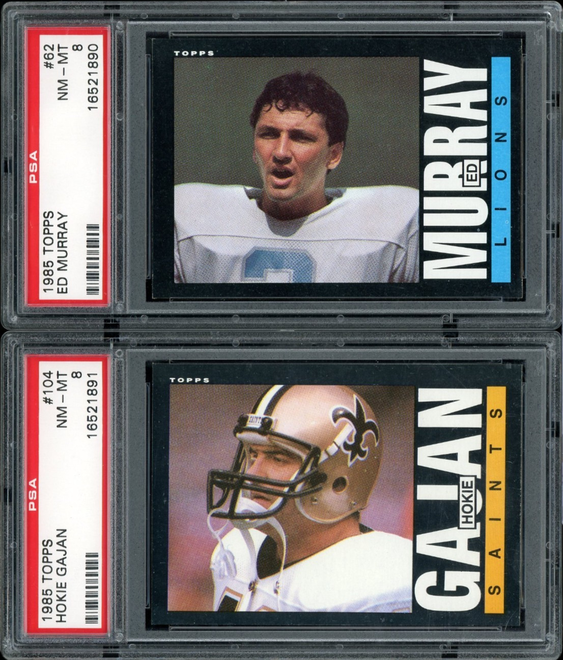 Lot of 12 PSA Graded 7 8 1985 Topps Football Cards Arnold Pollard Tullis Watson