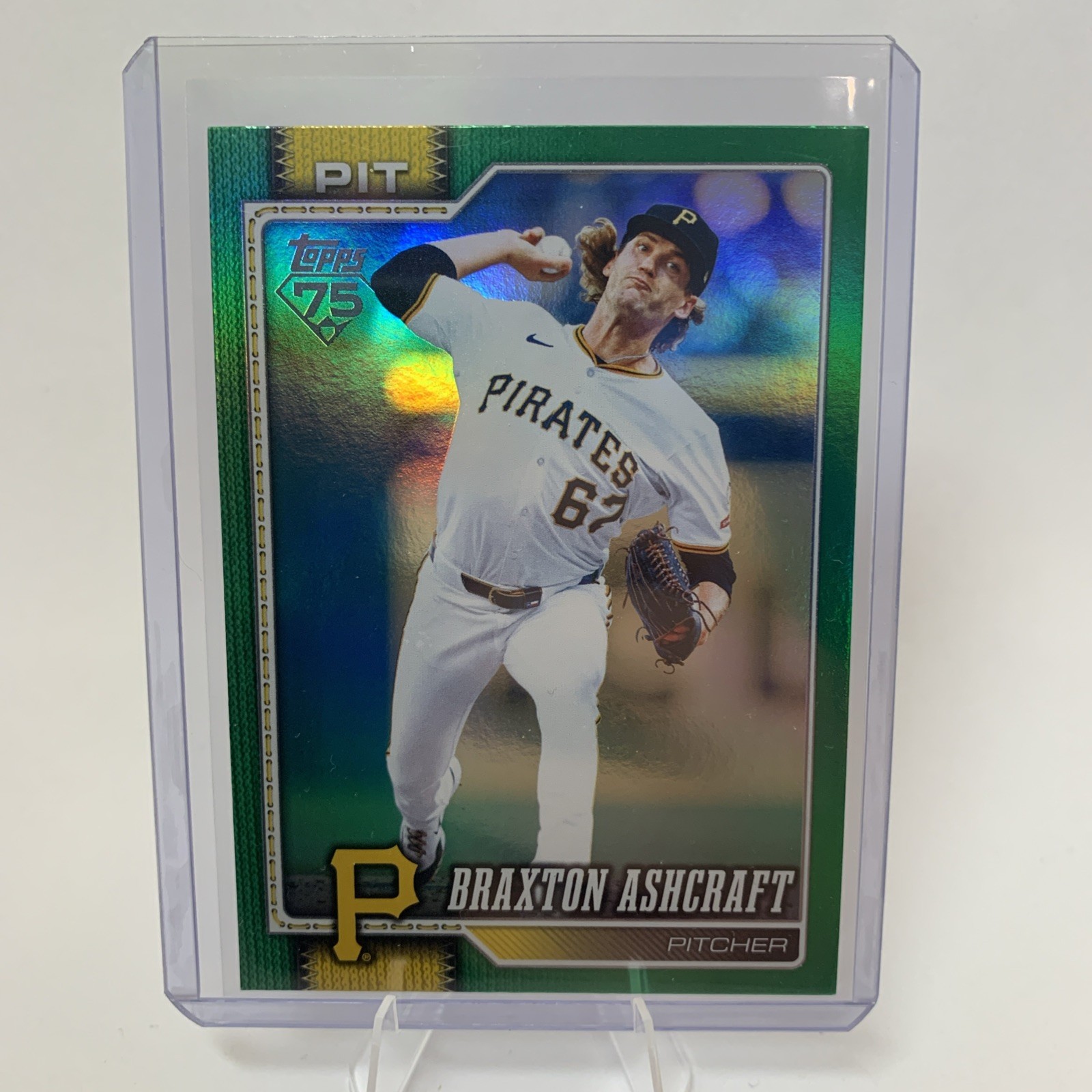 Topps 2026 Series 2 Braxton Ashcraft Green Foil /99 #589 Pittsburgh Pirates