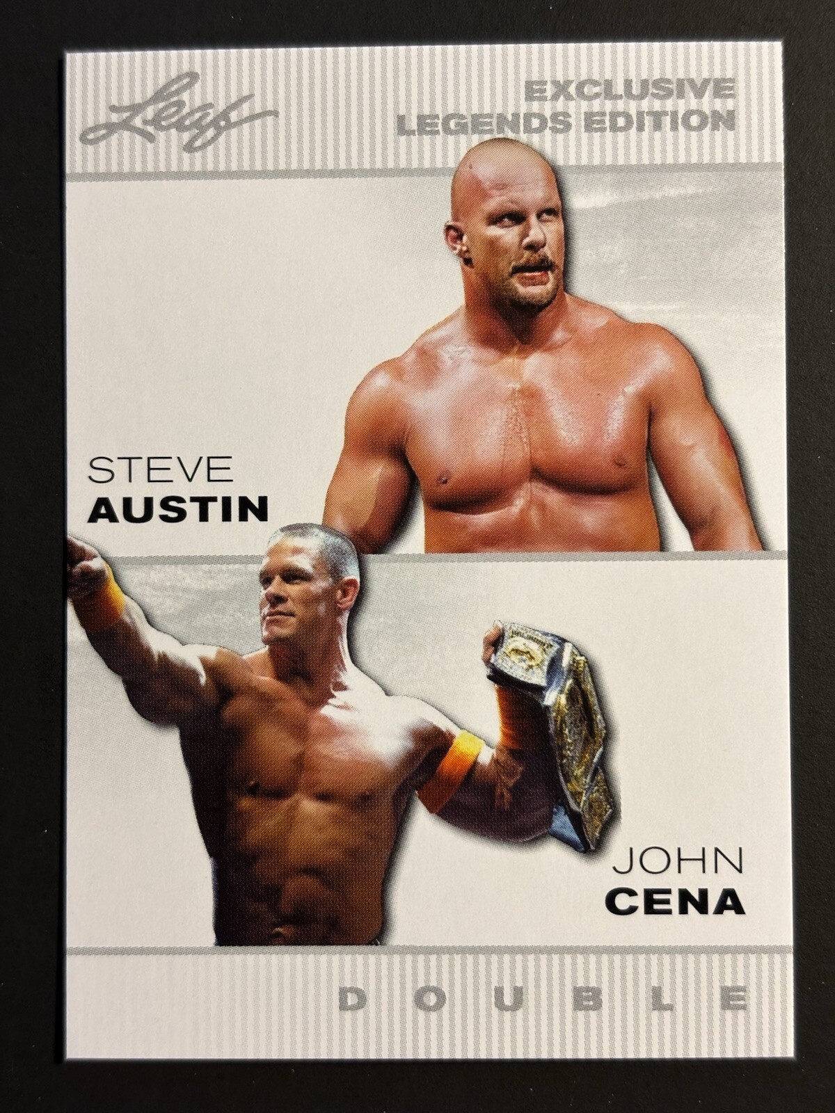 COLD STONE STEVE AUSTIN * JOHN CENA EXCLUSIVE DOUBLE EDITION 2024 WRESTLING CARD