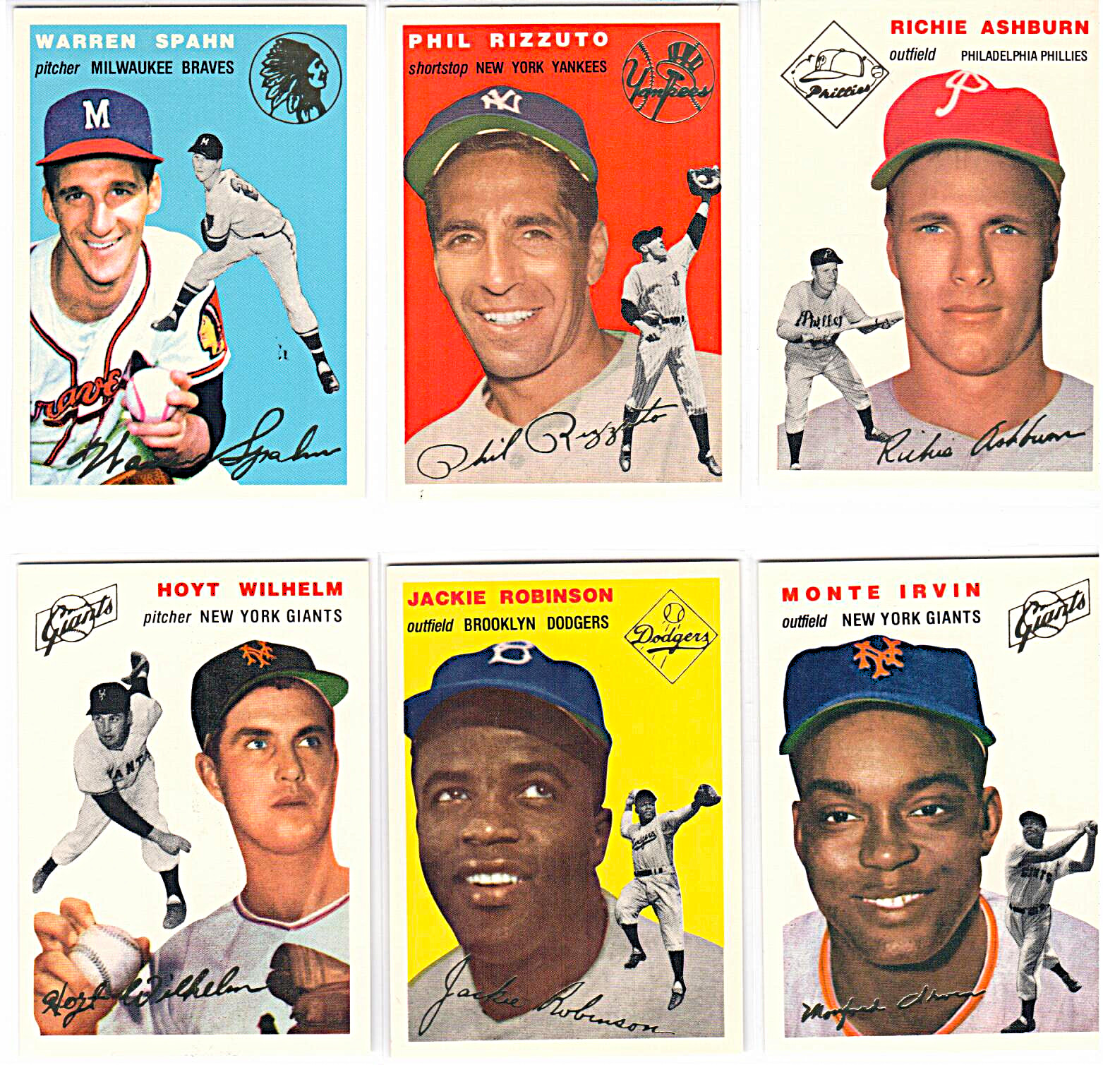 1994 Topps Archives 1954 Reprint Gold Large Lot 75 Different Cards