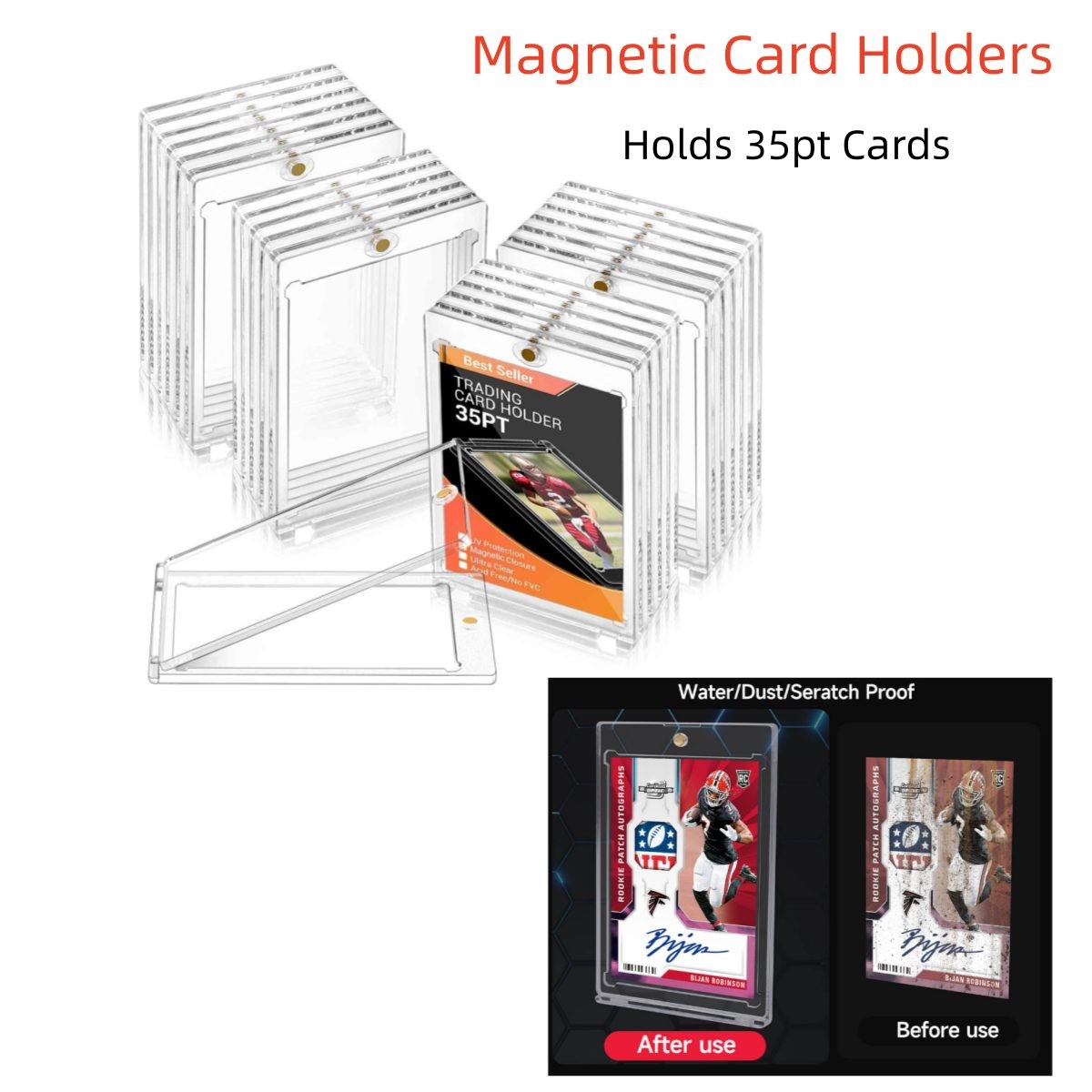 Graded Card Case, Toploader, Magnetic Card Holder For 35PT Pokémon Trading Cards