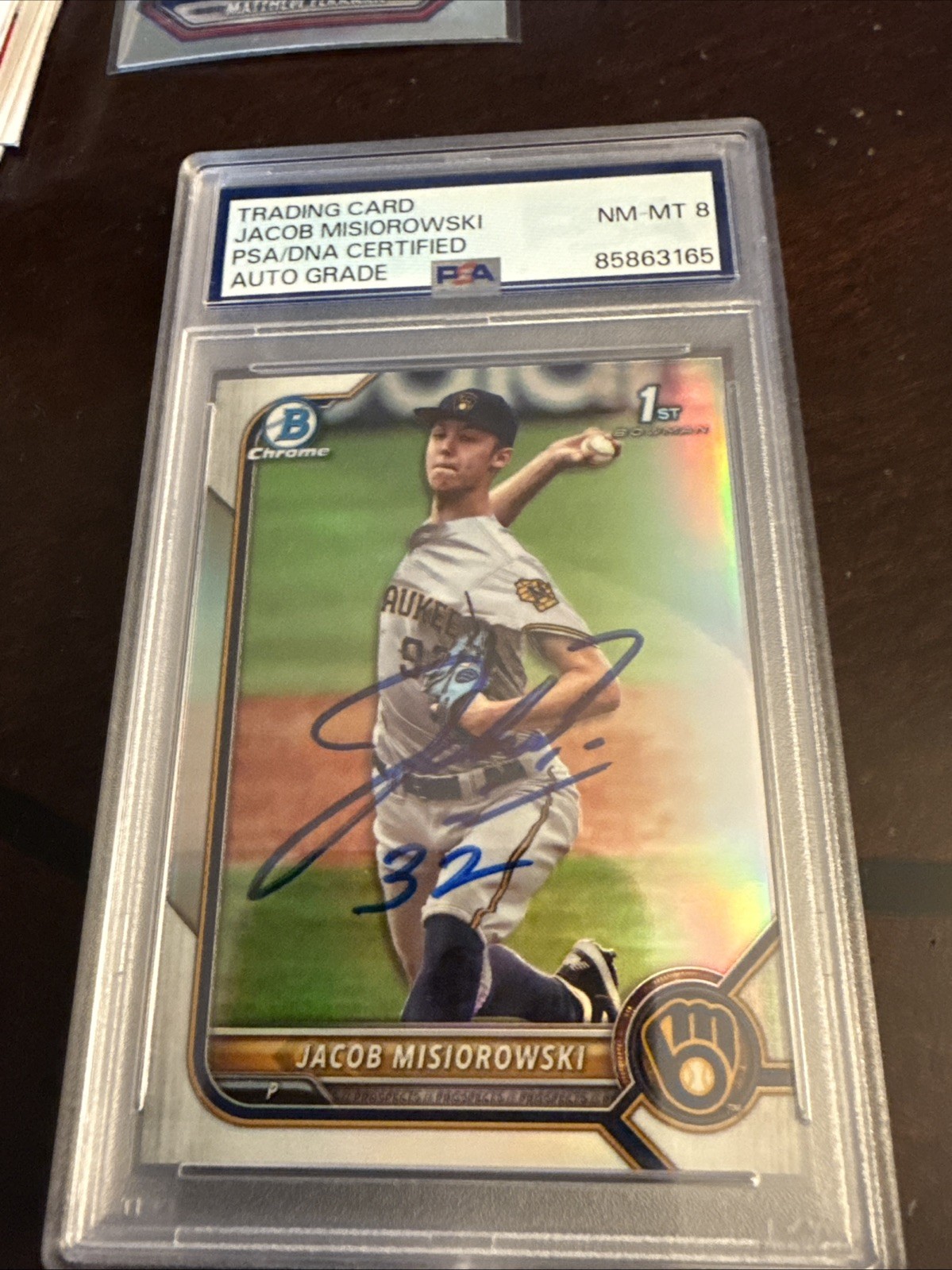 2022 Bowman 1st Jacob Misiorowski IP Auto PSA 8