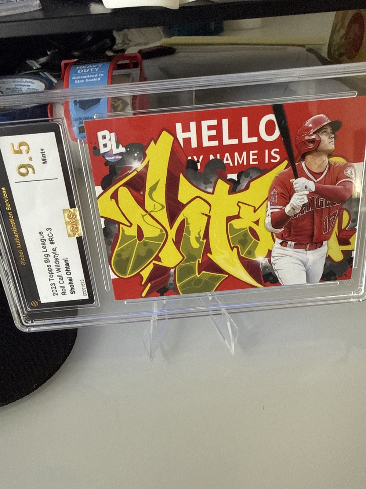 Shohei Ohtani RARE ROLL CALL WILDSTYLE EDITION TOPPS INVESTMENT CARD MVP GAS 9.5