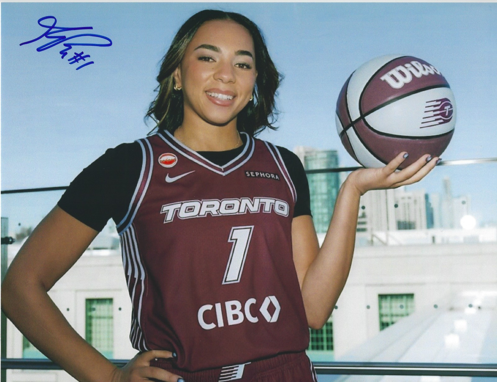KIKI RICE Signed 8.5×11 Photo Signed REPRINT Basketball WNBA Toronto Tempo UCLA