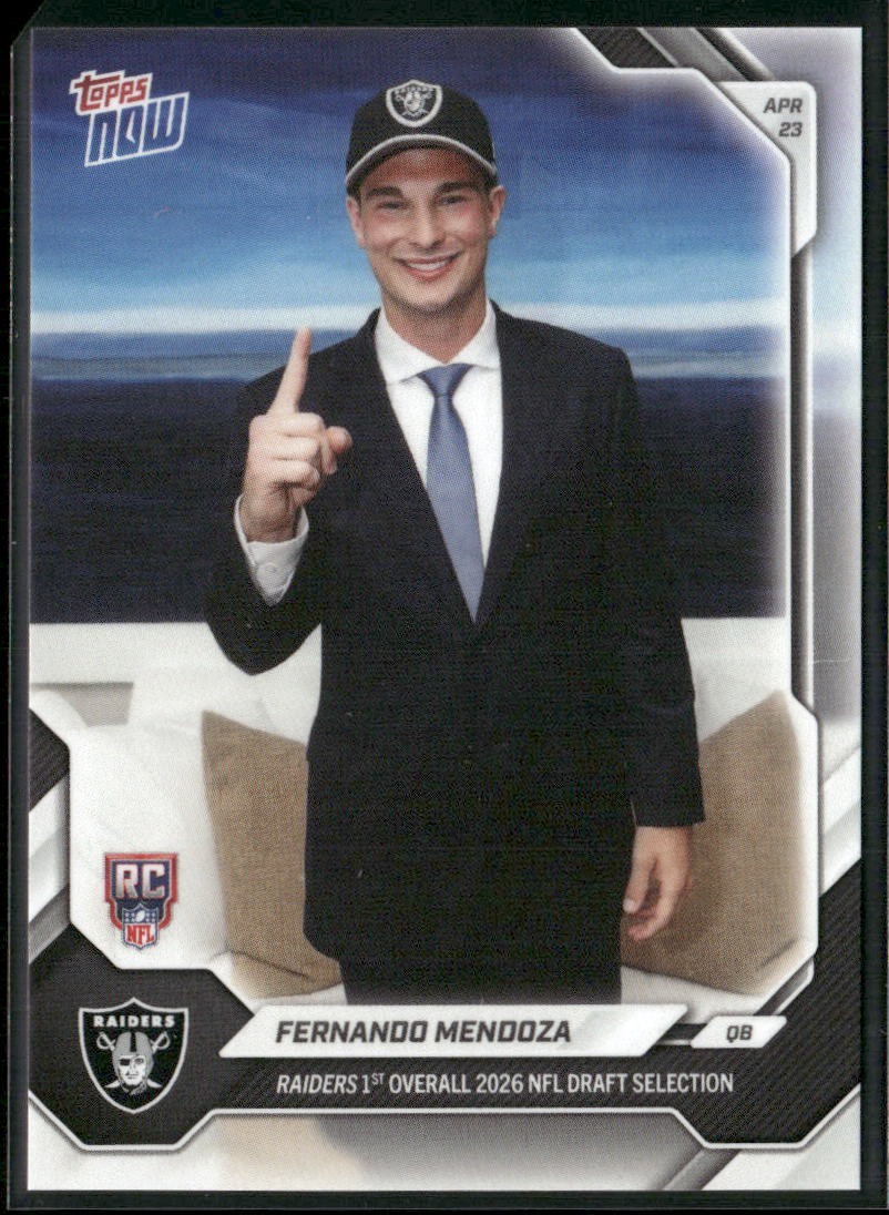 2026 Topps Now #FMEN Fernando Mendoza