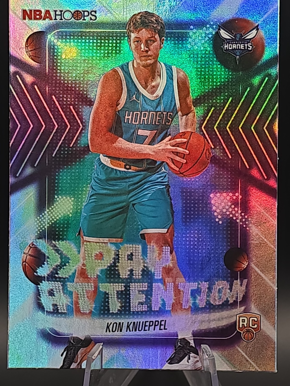 2025-26 Topps NBA Hoops Kon Knueppel #PA-19 (RC) Pay Attention