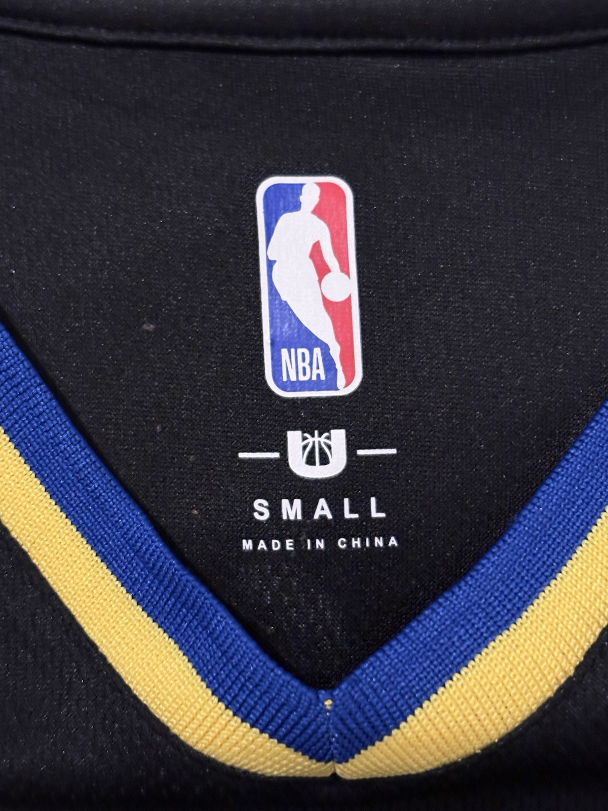 NBA Golden State Warriors Stephen Curry #30 Black Performance Shirt Jersey Sz S