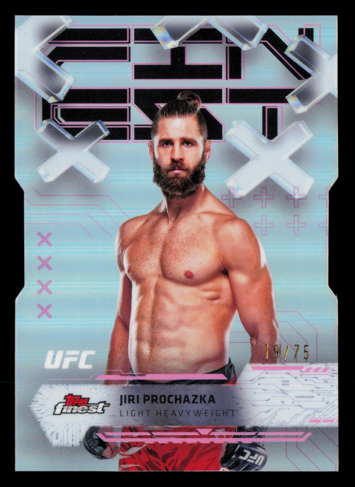 Jiri Prochazka 2025 Topps Finest UFC Refractor Die Cut /75 #99 FREE SHIPPING