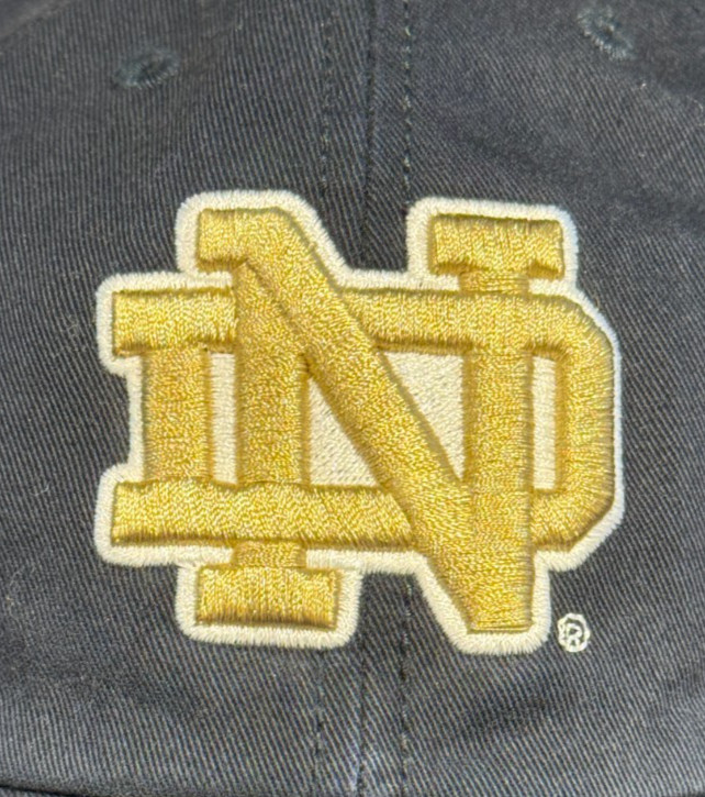 47 Brand NCAA Licensed Dark Blue Embroidered Ball Cap Notre Dame Fighting Irish