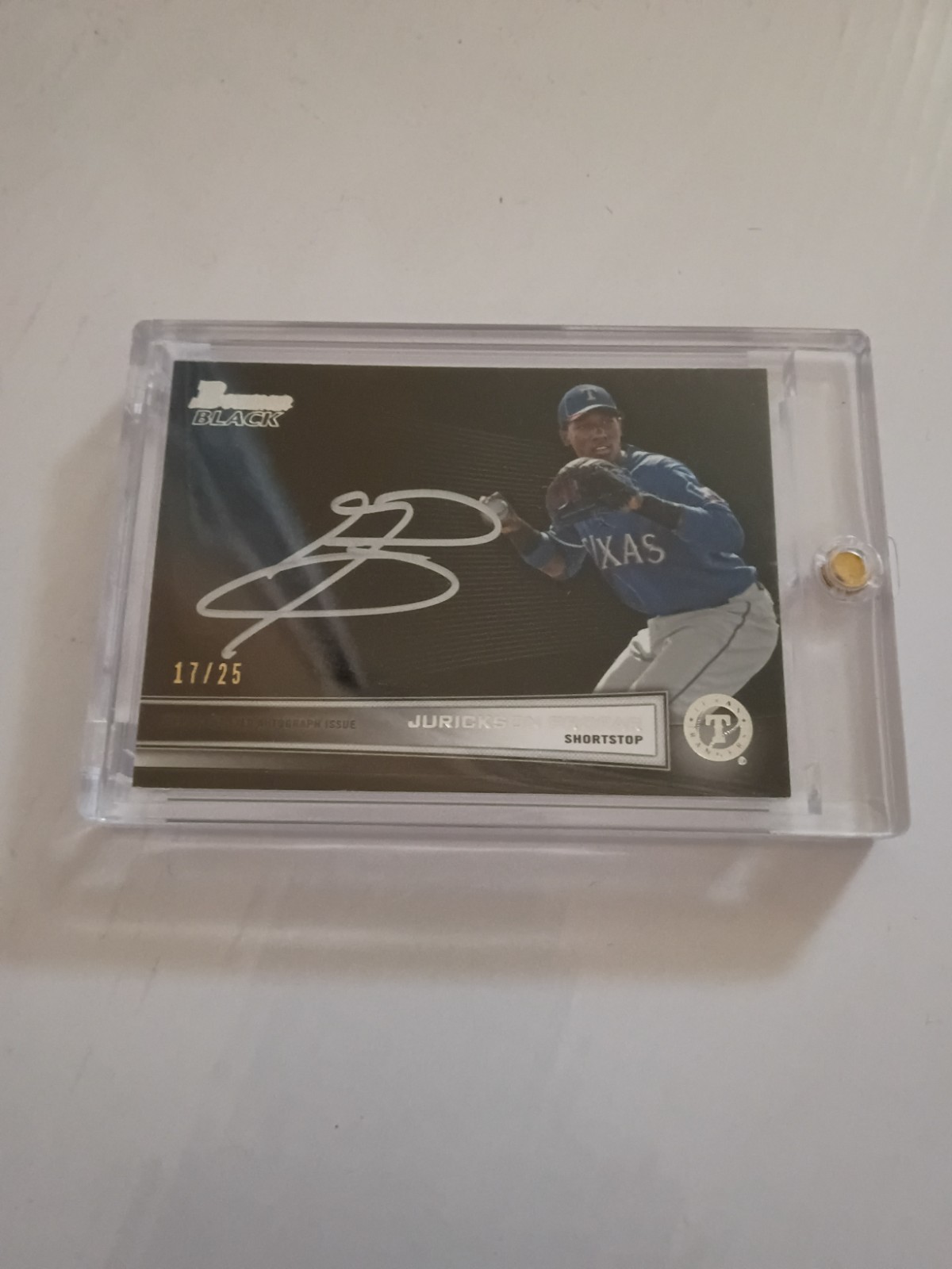 2013 Bowman black jurickson profar auto /25