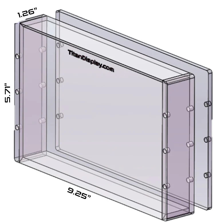 Acrylic Display Case Magnetic FITS 2024 Topps Chrome Cosmic Baseball Hobby Box