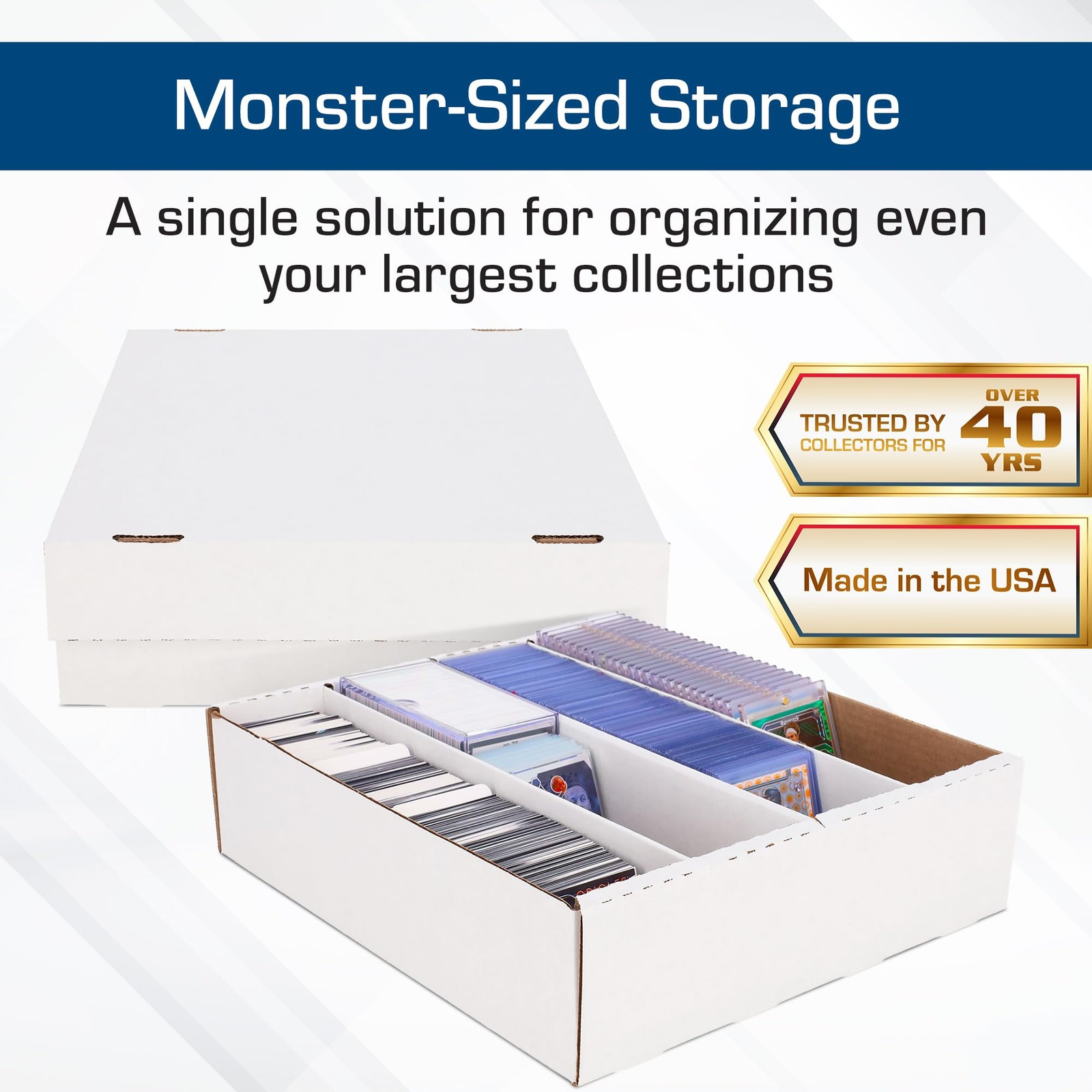 BCW Monster Box – 5ct Trading Card Storage Box | Holds 3200 Cards | Sports & …