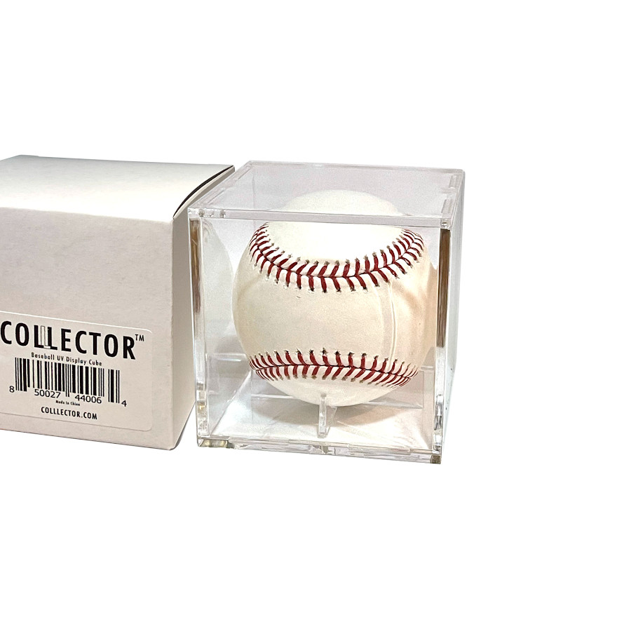 12 Baseball Cubes | UV Blocking Display Holder With Stand New | Collector MVP