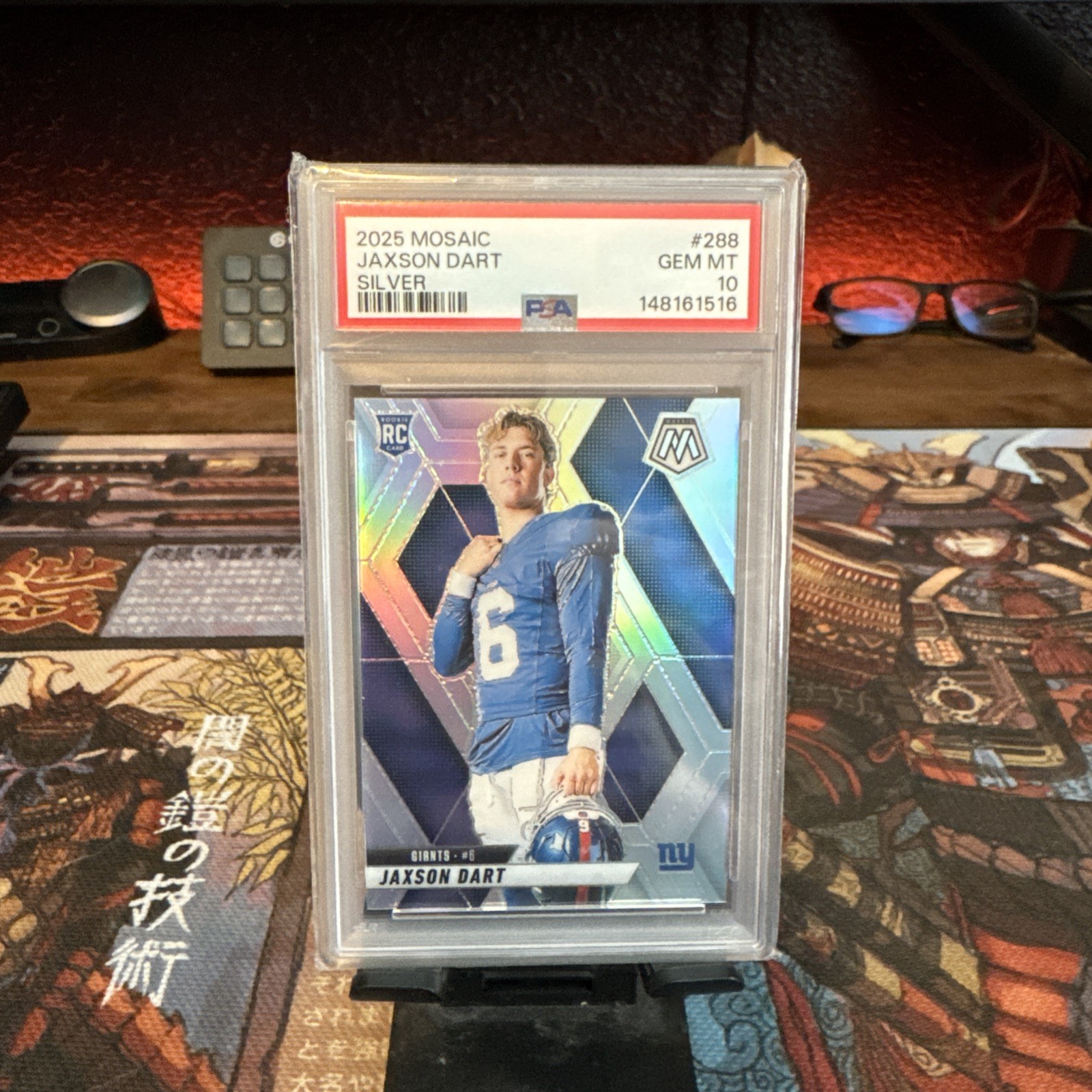 2025 Panini Mosaic 288 Jaxson Dart RC Silver Prizm PSA 10 159741766