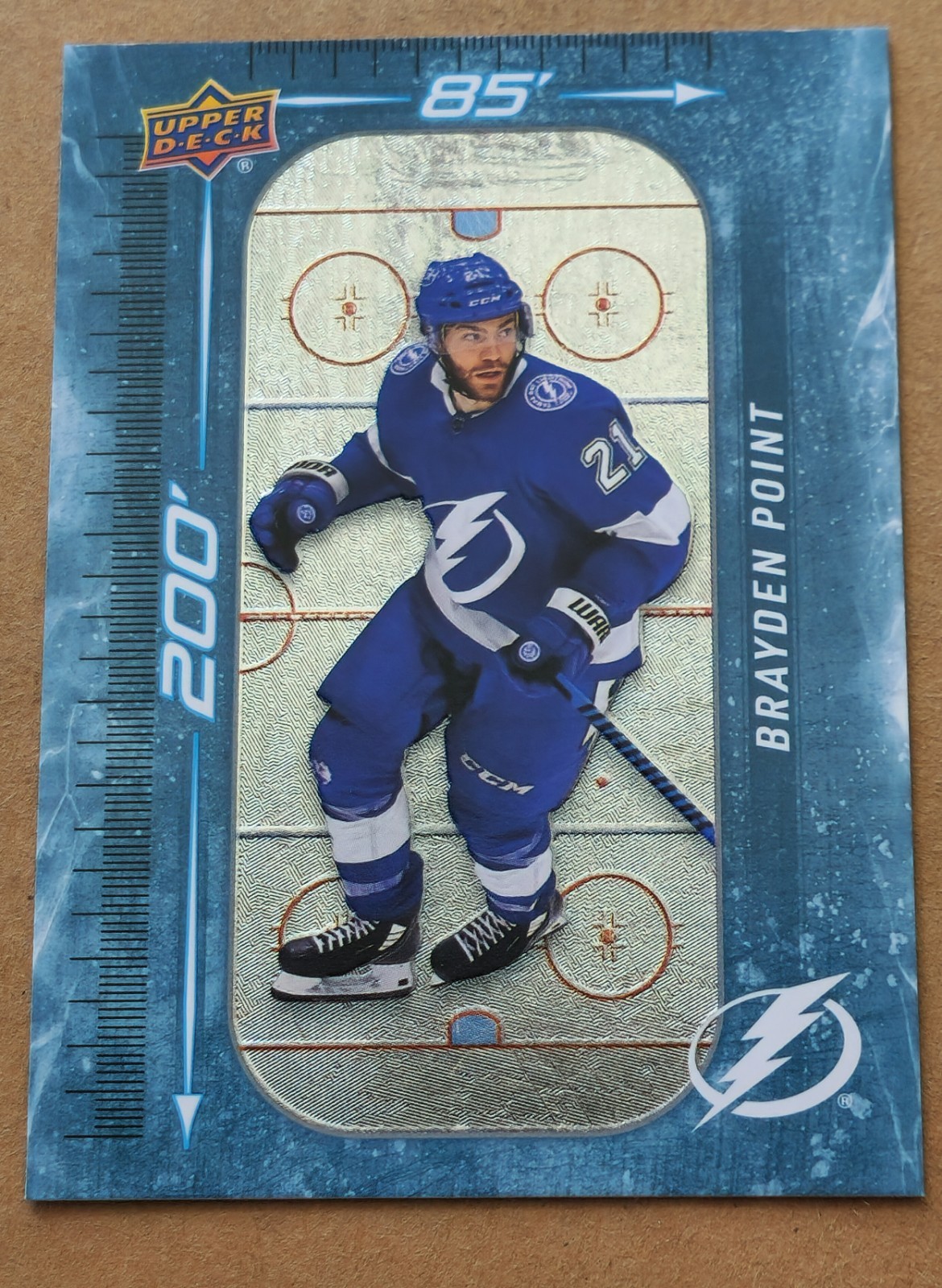 2023-24 Upper Deck 200′ x 85′ Brayden Point #DM-97 Tampa Bay Lightning