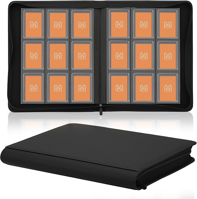 Toploader Binder Holds 288 Toploaders 9 Pocket Top Loader Binders for 3 x 4”