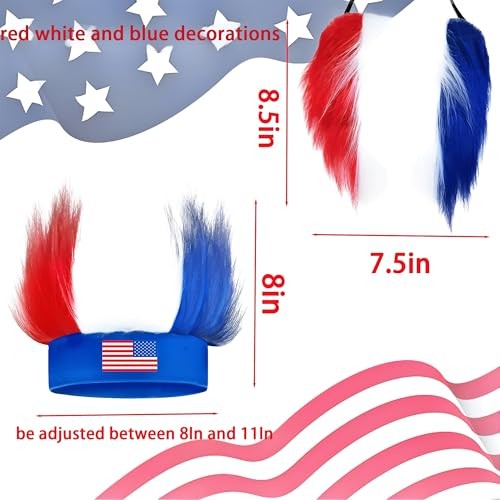 World Cup 2026 Crazy Hat & Beard & Temporary Tattoos(5pcs) for Fan Makeup,Team