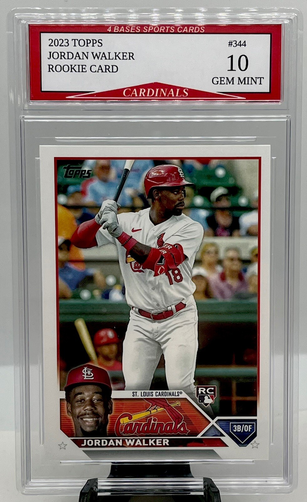 2023 Topps Jordan Walker St. Louis Cardinals Rookie Card #344 Gem Mint 10!