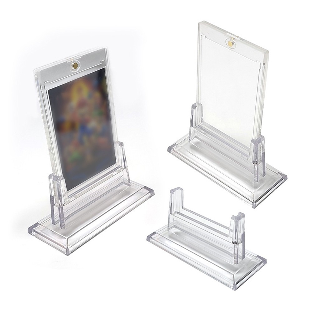 Mini Acrylic Card Holder Base Stand for 35PT Sport Trading Collectible Cards