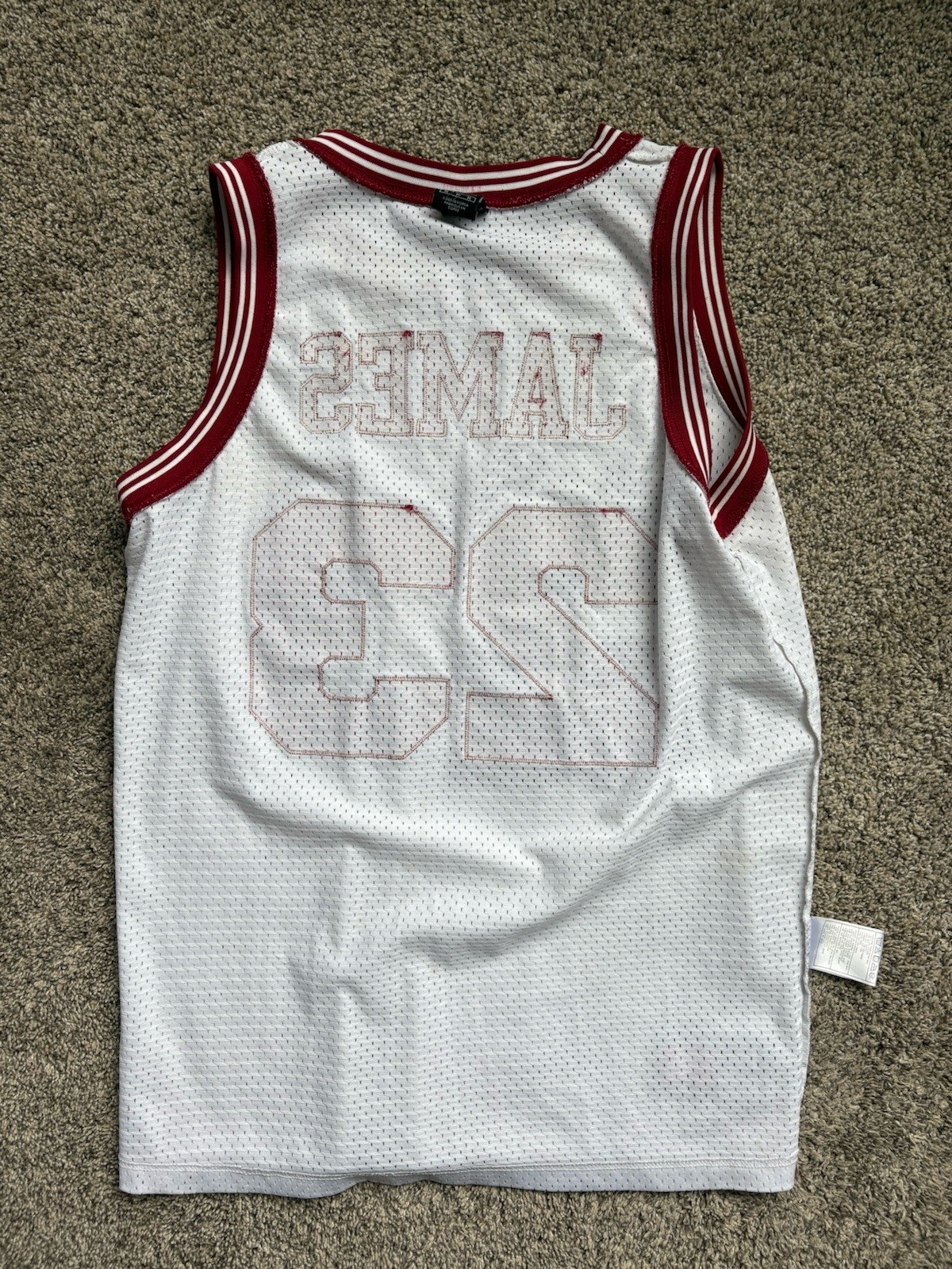 NIKE 2004 LEBRON JAMES CLEVELAND CAVALIERS 1972 THROWBACK JERSEY SIZE MEDIUM