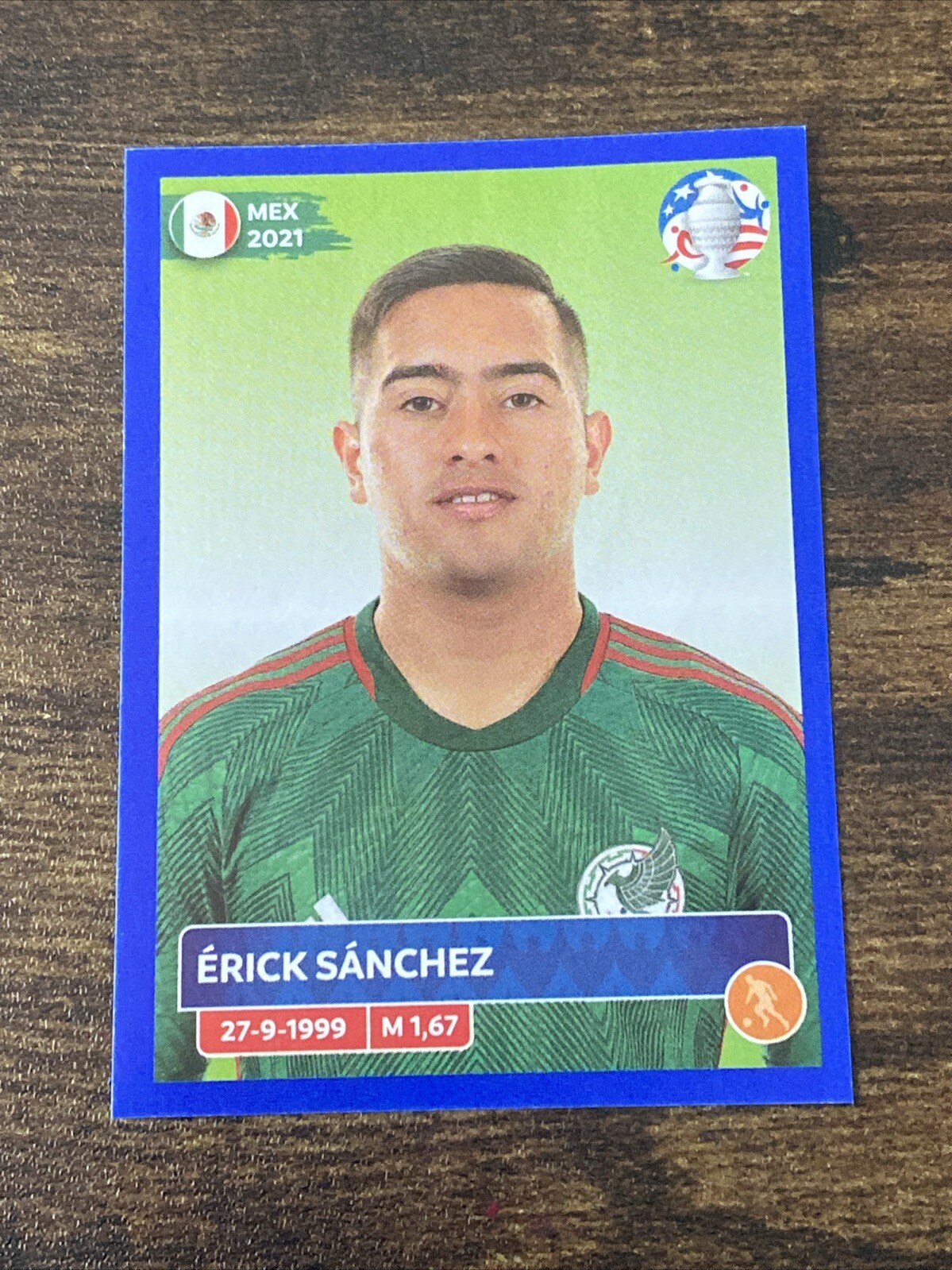 2024 Panini Copa America USA Sticker Blue Parallel Erick Sanchez #MEX12 S2345*