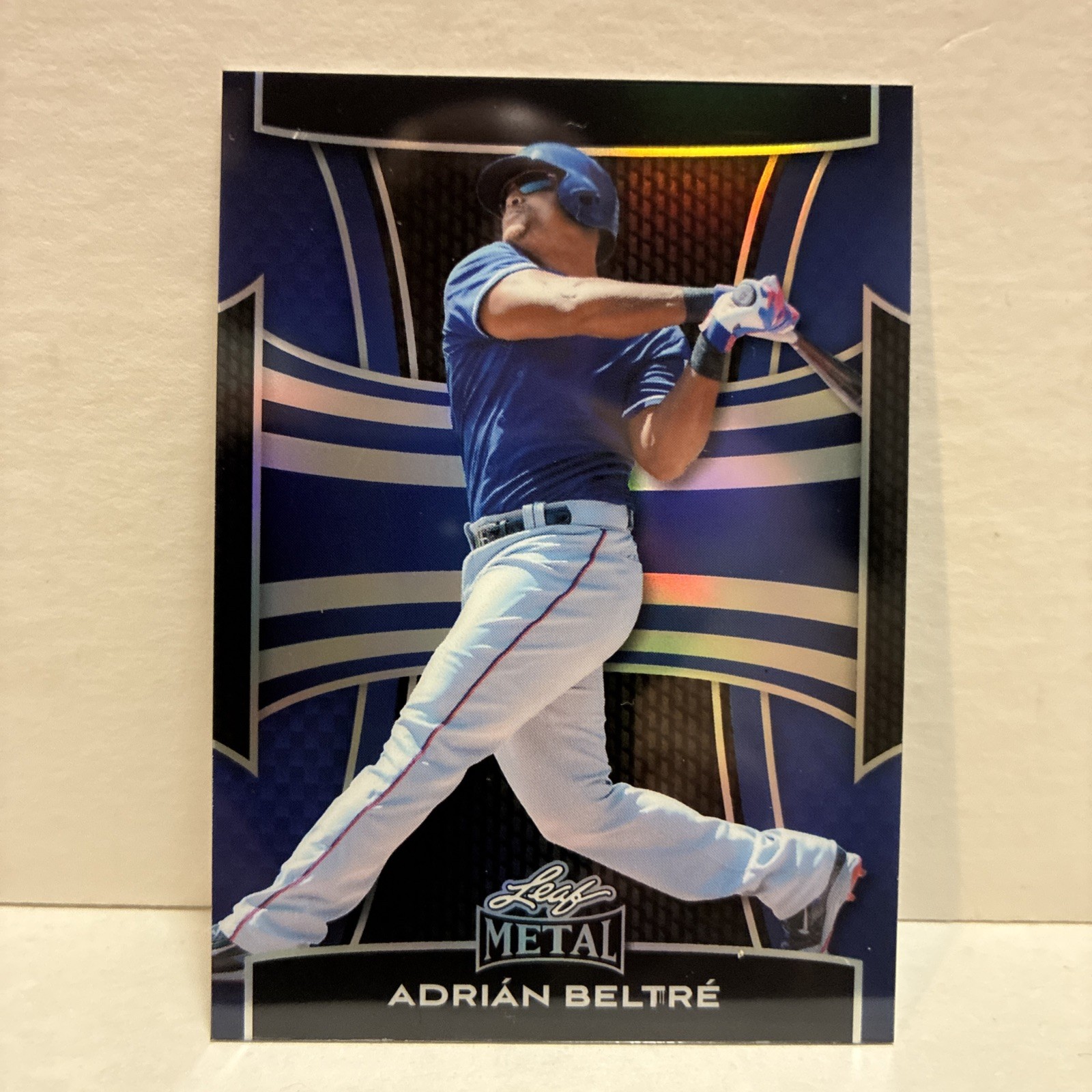 2025 Leaf Metal Blue Prismatic 26/49 Adrian Beltre Adrián Beltré #1 HOF