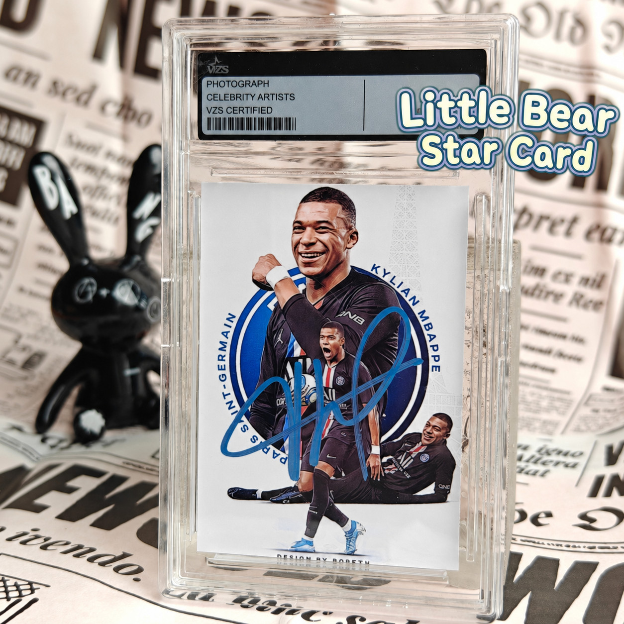 Mbappe France World Cup Signed Style 3 Inch Photo Card Soccer Fan Gift