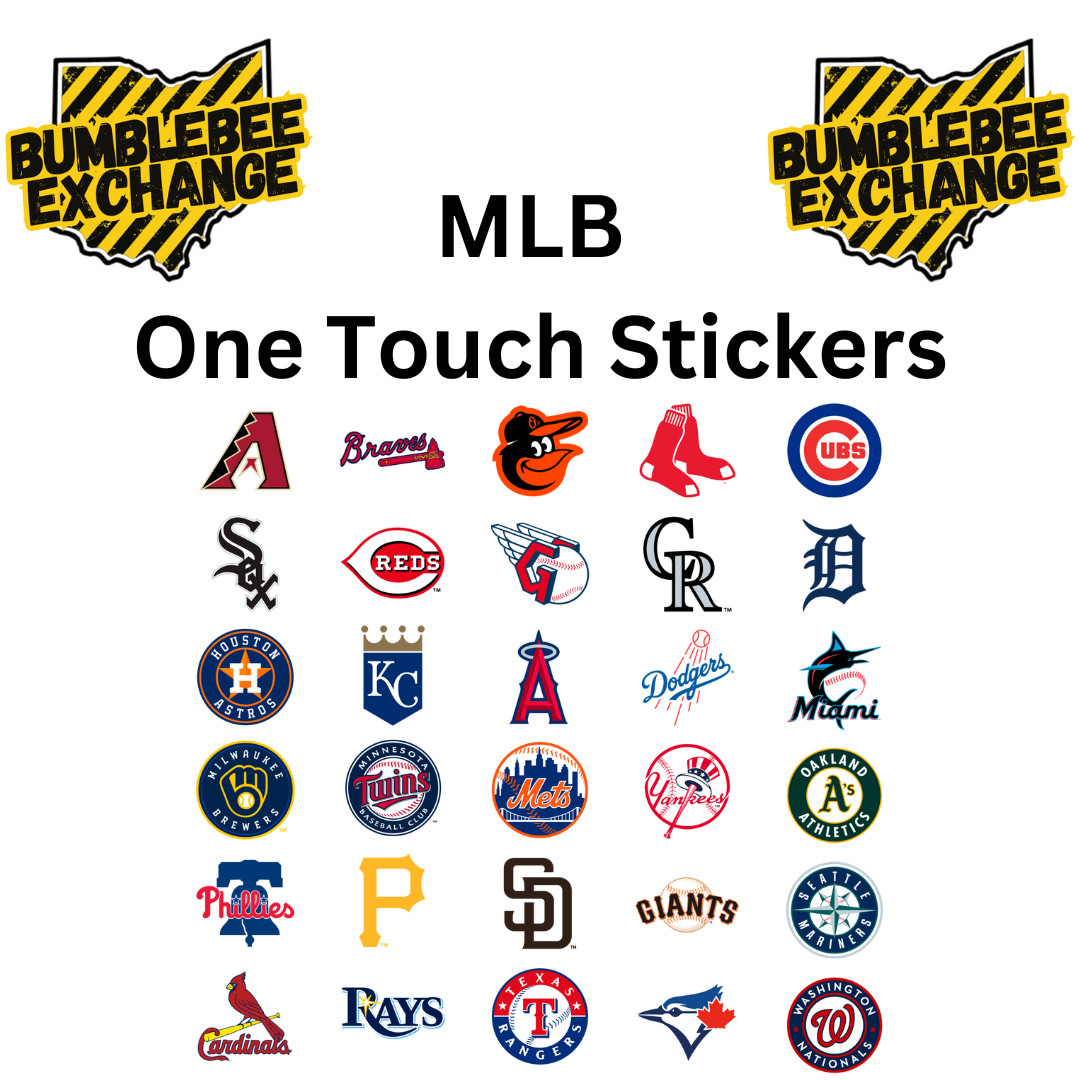 MLB One Touch Stickers – 45 Stickers – Premium Vinyl – Pick Your Team