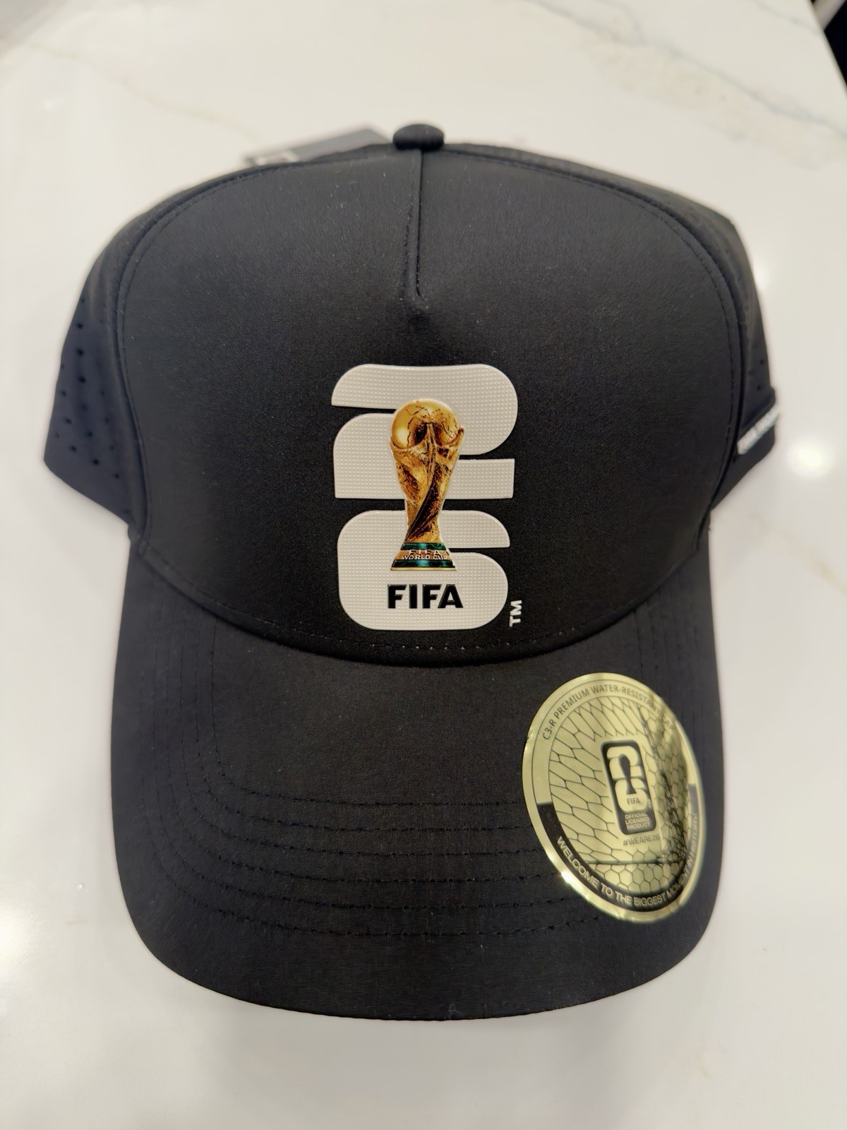 FIFA Officially Licensed World Cup 2026 Trophy Hat One Size Unisex Black NWT