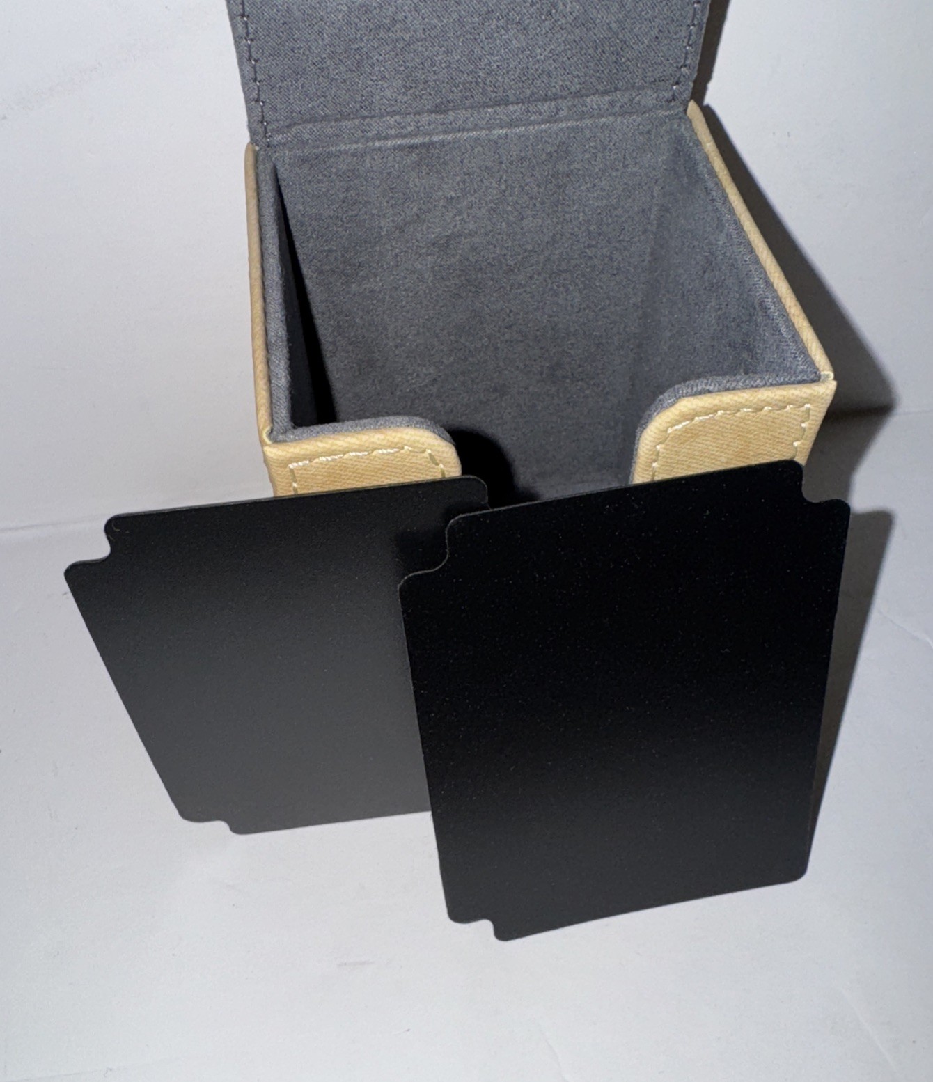 150+ Premium Deck Box for MTG PTCG Large Capacity with 2 Dividers Fits 150+ Gold