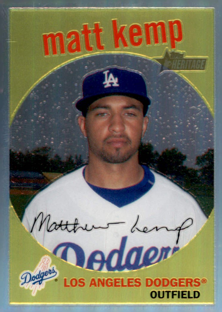 2008 Topps Heritage #C53 Matt Kemp Chrome Refractors #/559